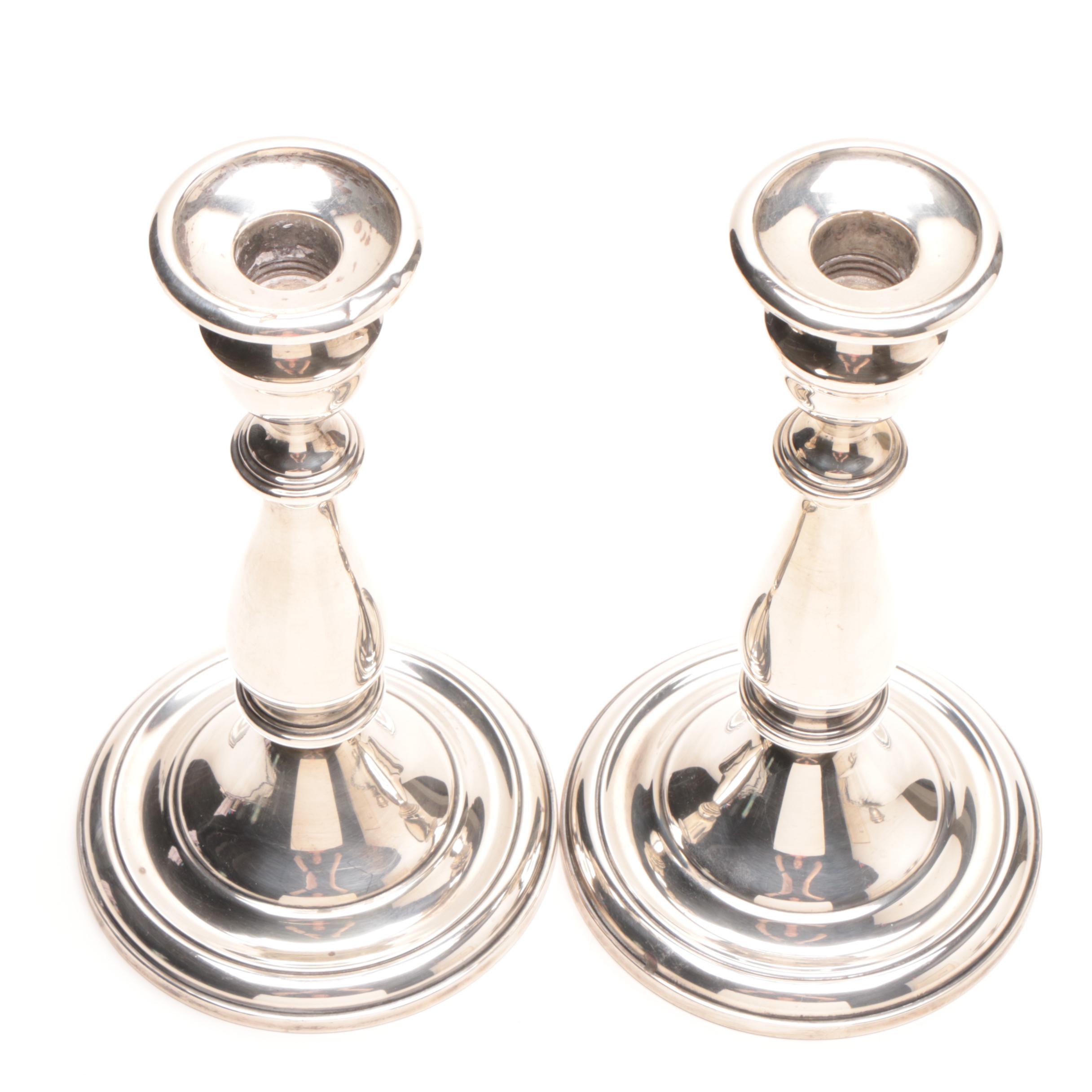 Mueck-Carey Weighted Sterling Silver Candlesticks