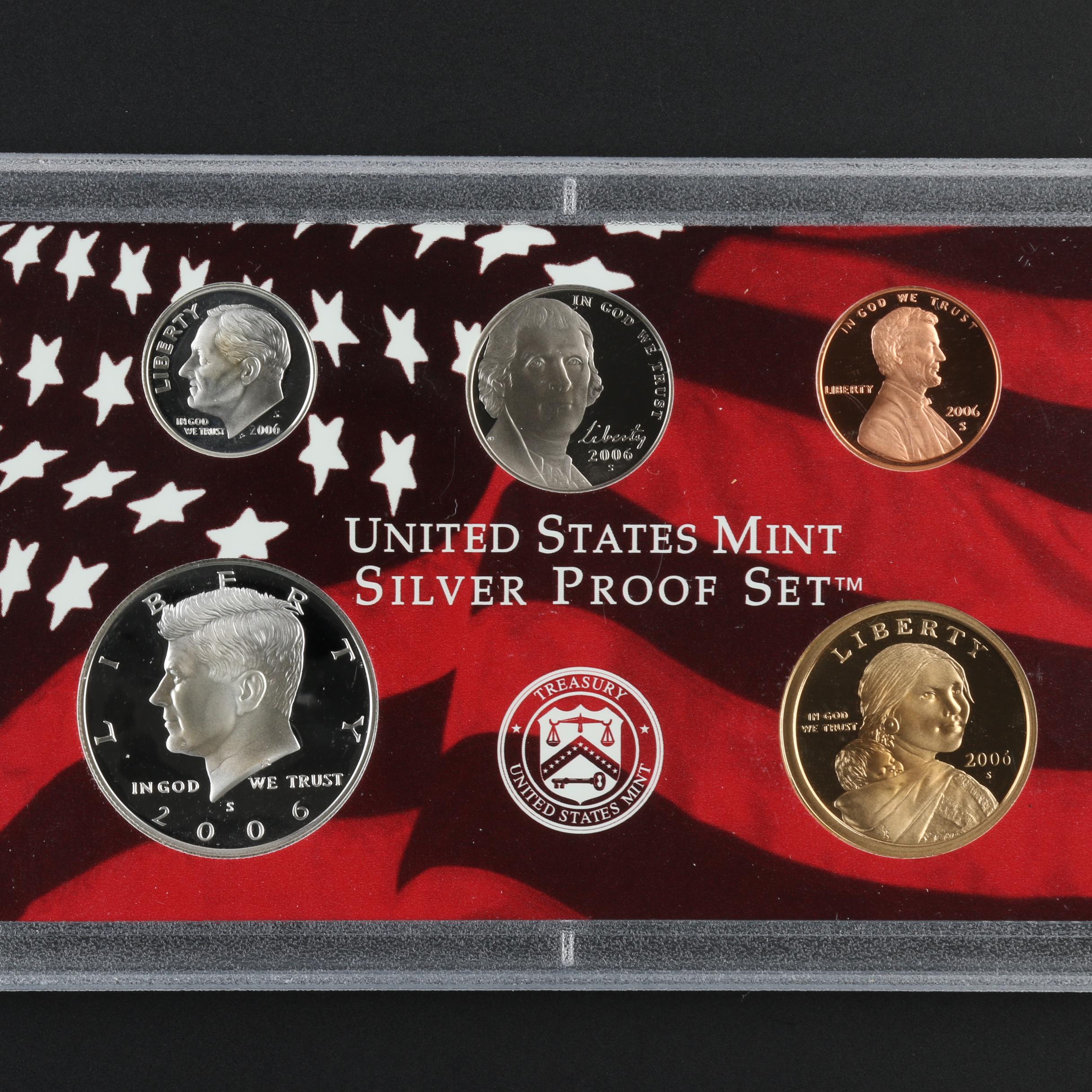 2005 50 State Quarters and 2006 United States Mint Silver Proof Sets
