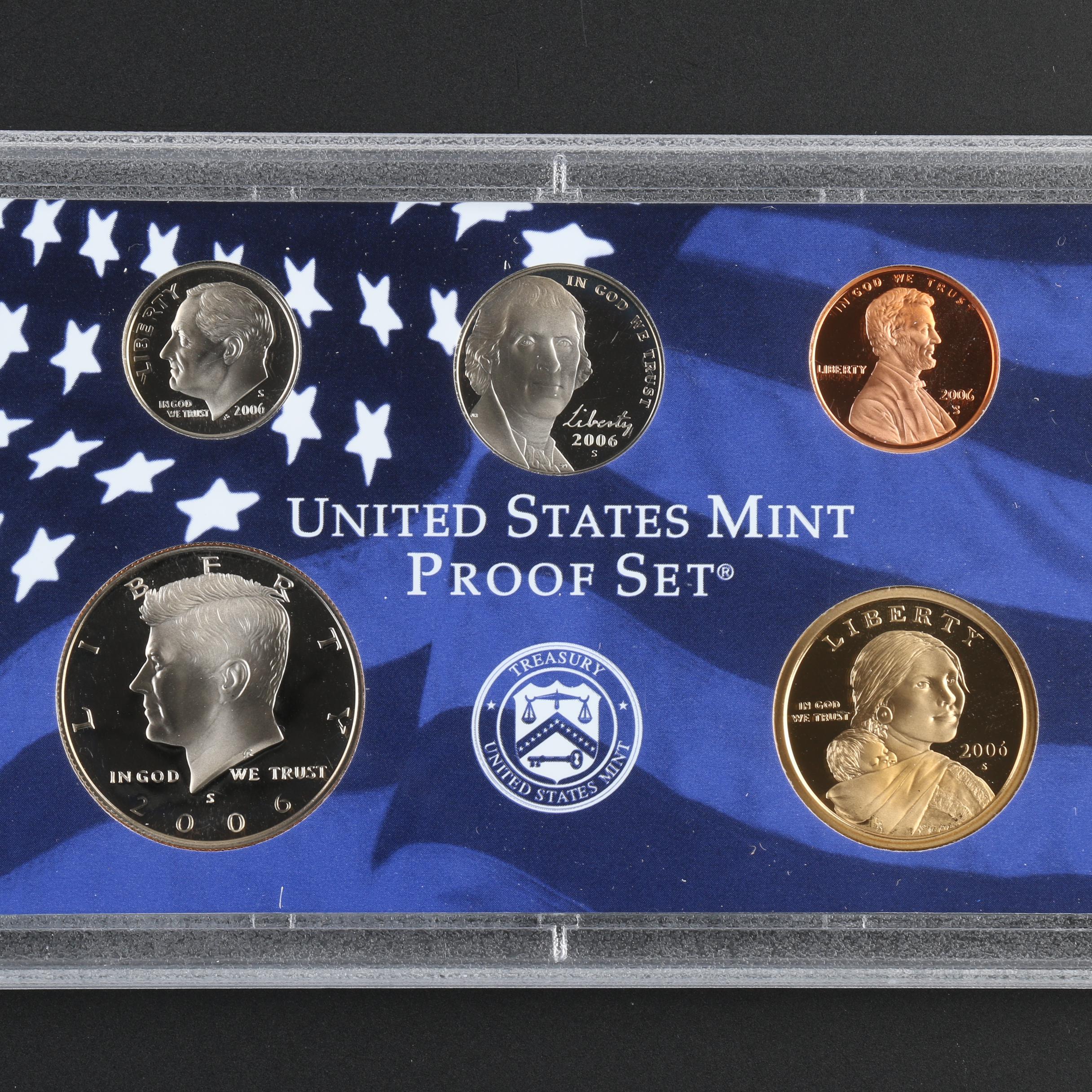 2005 and 2006 proof set from the United States Mint
