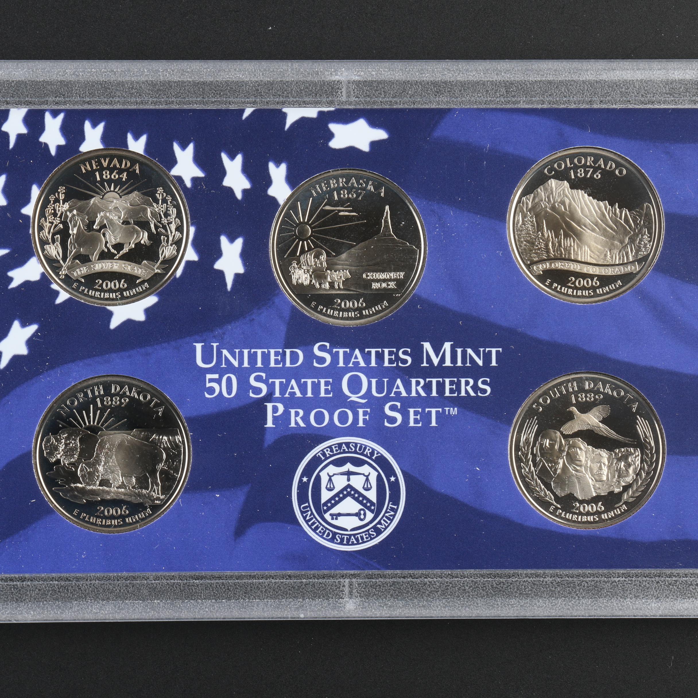 2005 and 2006 proof set from the United States Mint