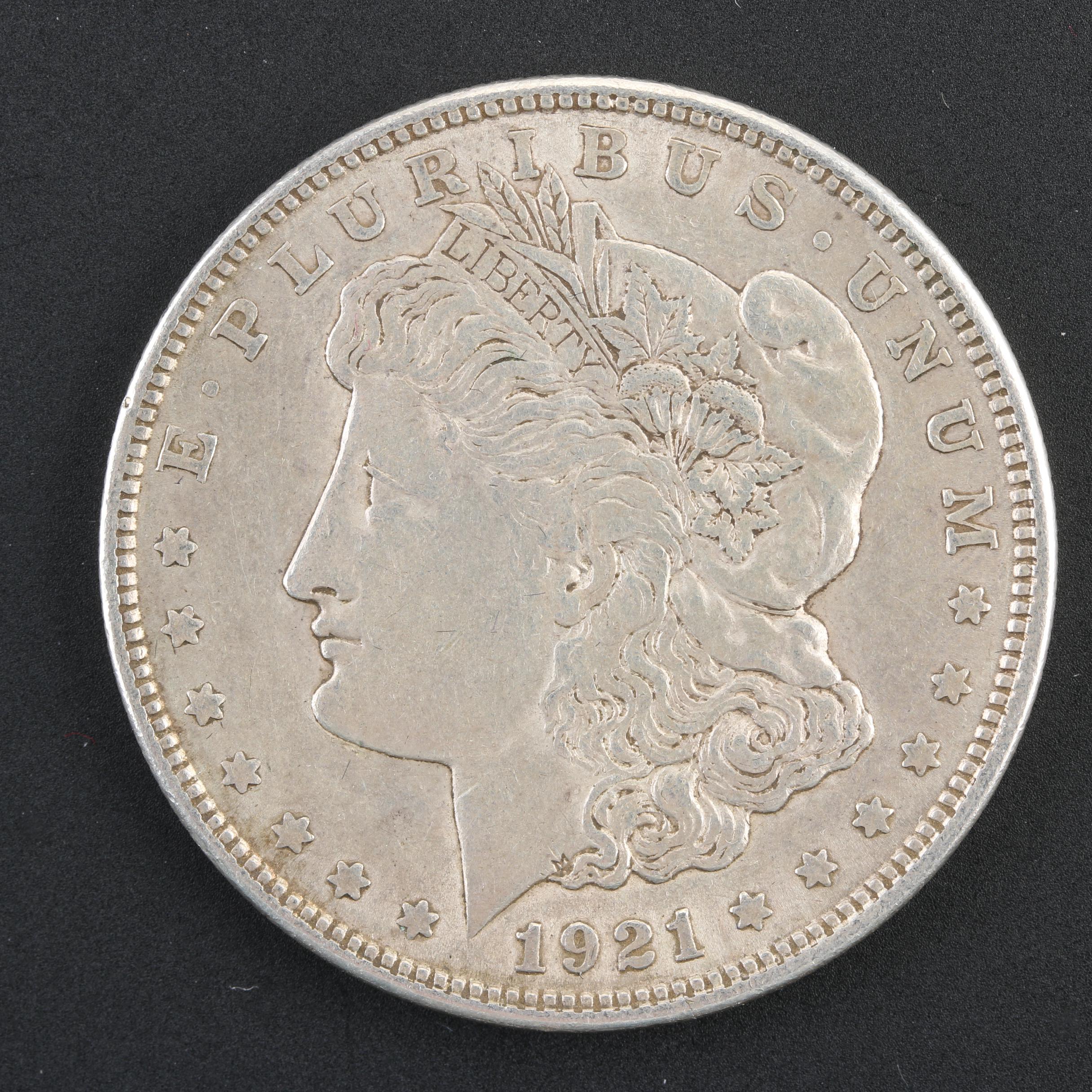 1921, 1921-D, and 1921-S Morgan Dollars