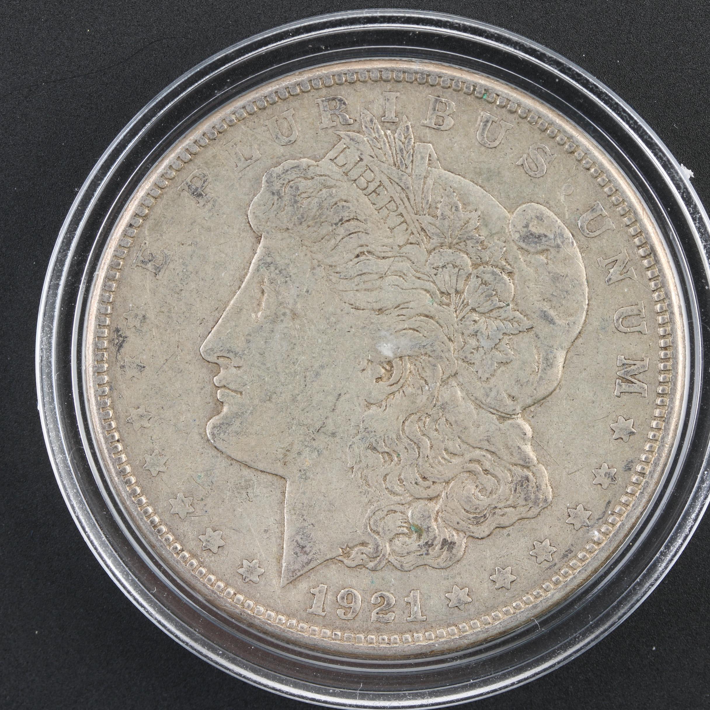 1921, 1921-D, and 1921-S Morgan Dollars