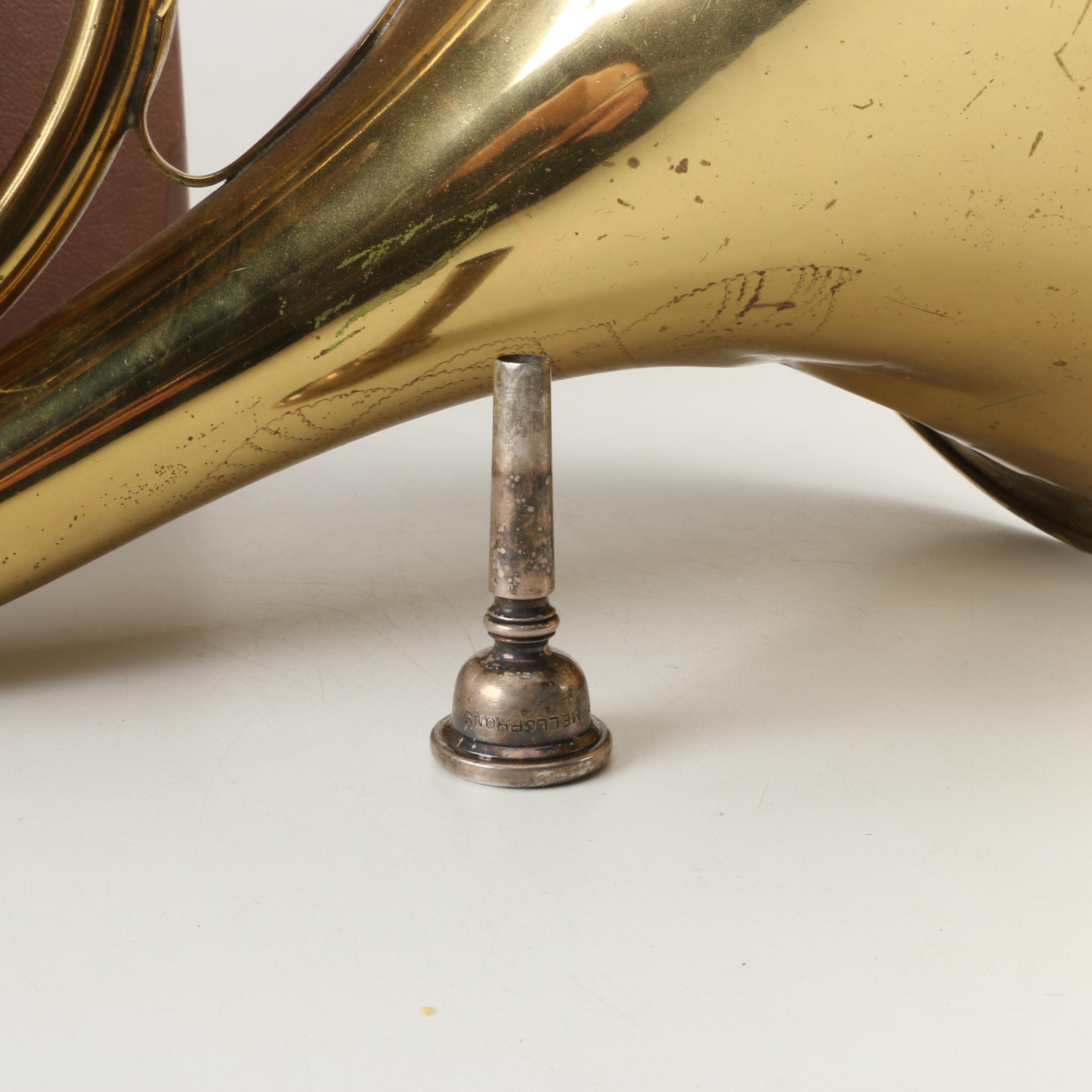 1953 Conn Pan American Brass French Horn with Piston Valves