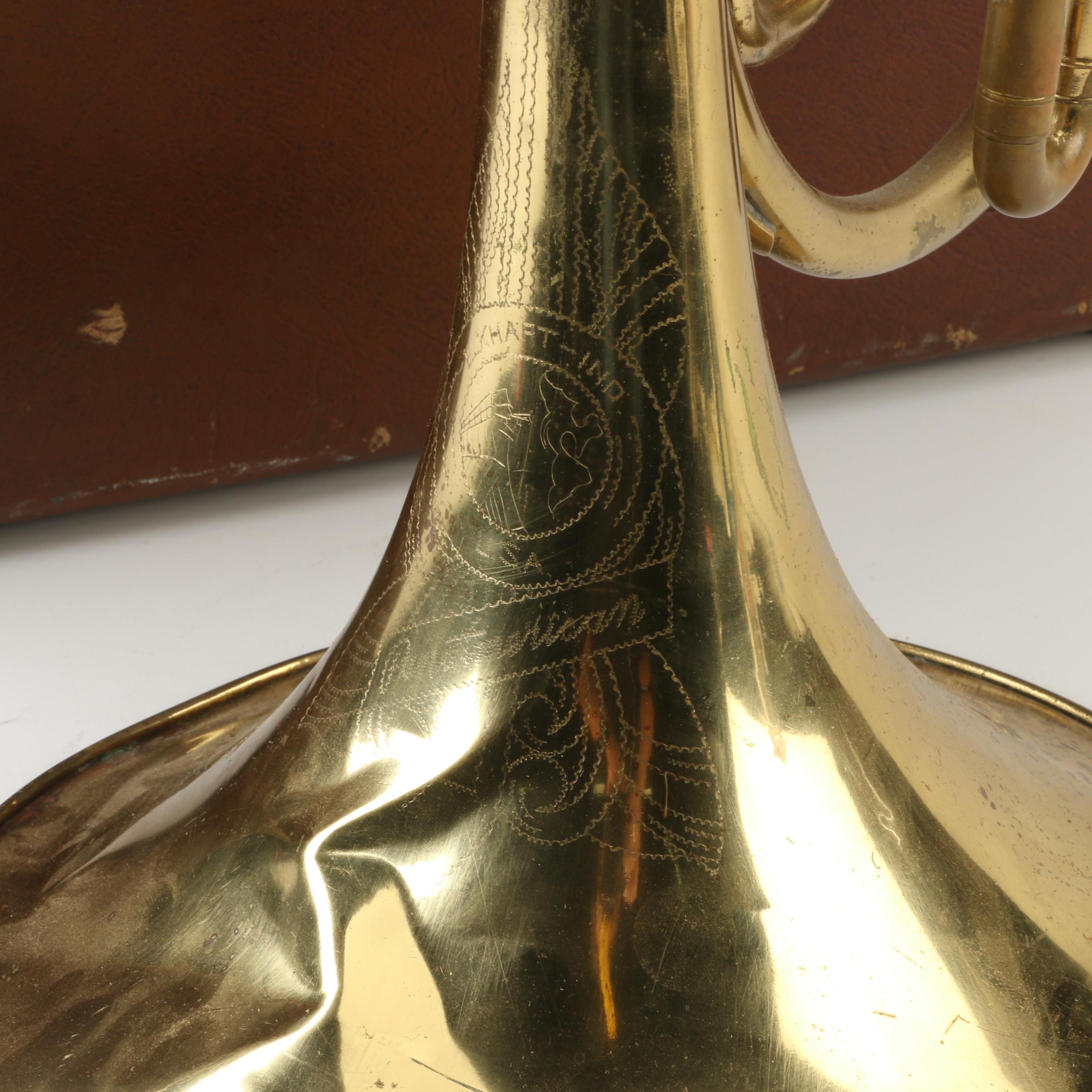 1953 Conn Pan American Brass French Horn with Piston Valves