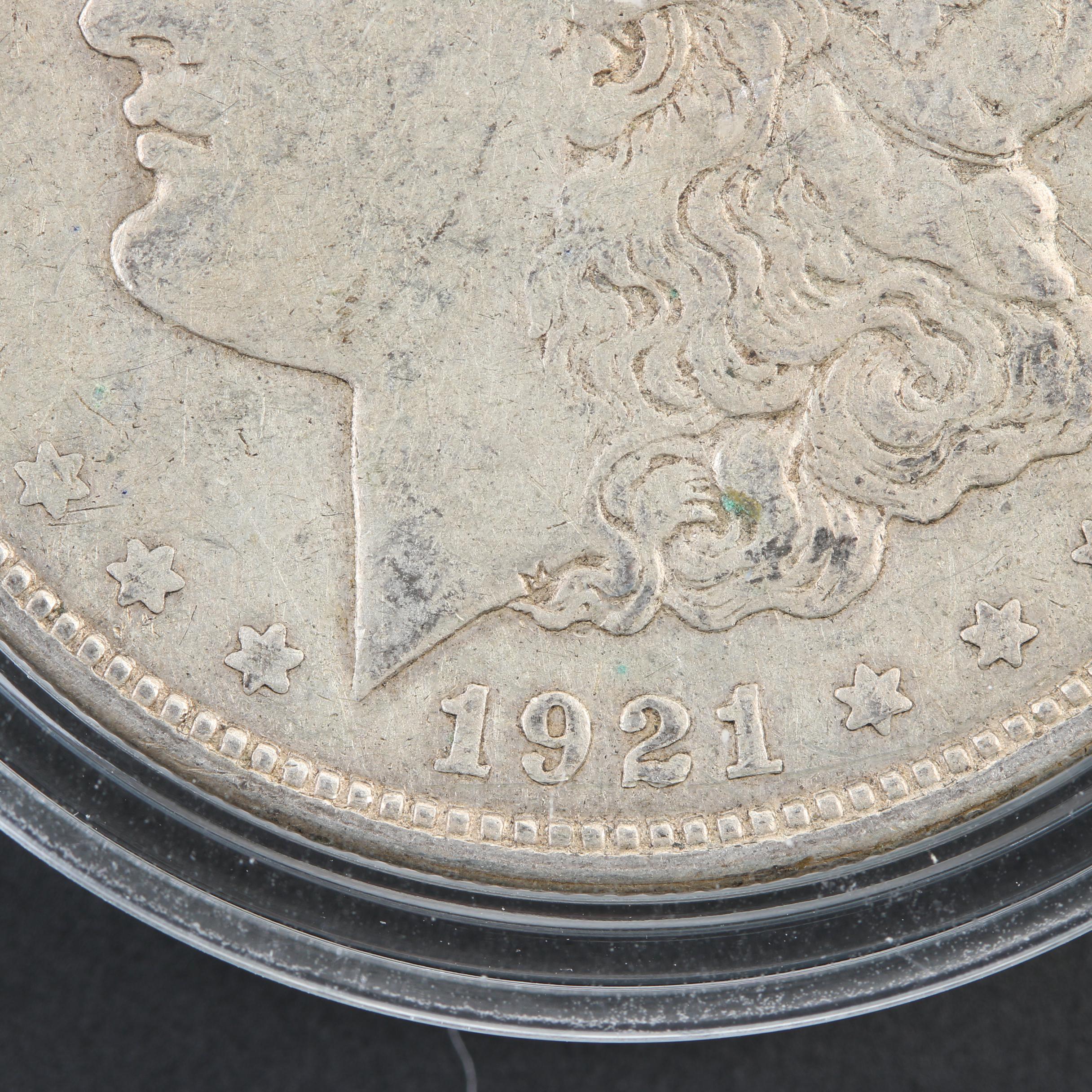 1921, 1921-D, and 1921-S Morgan Dollars