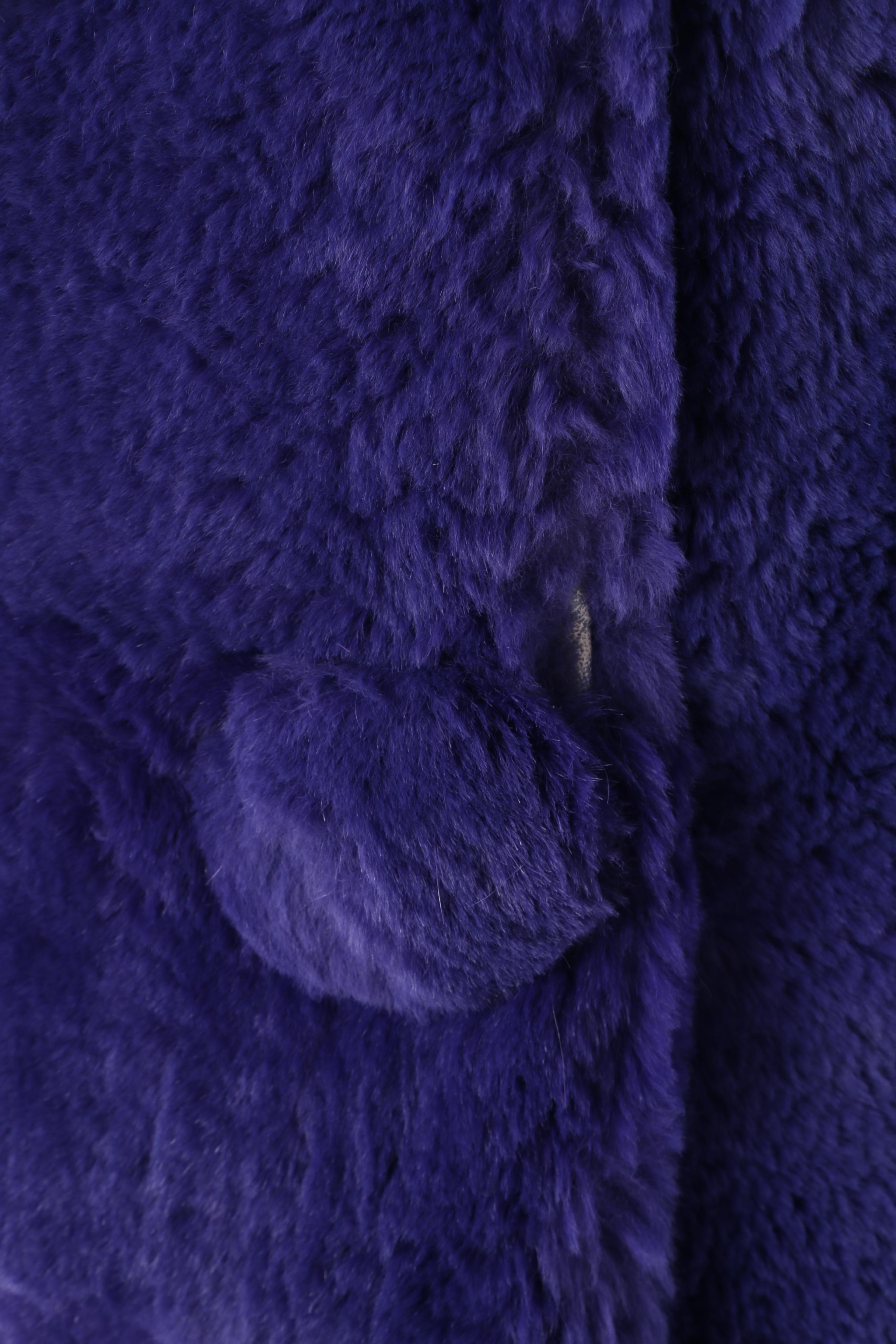 Women's 1960s Vintage Ben Rosenbaum Indigo Sheared Beaver Fur Coat