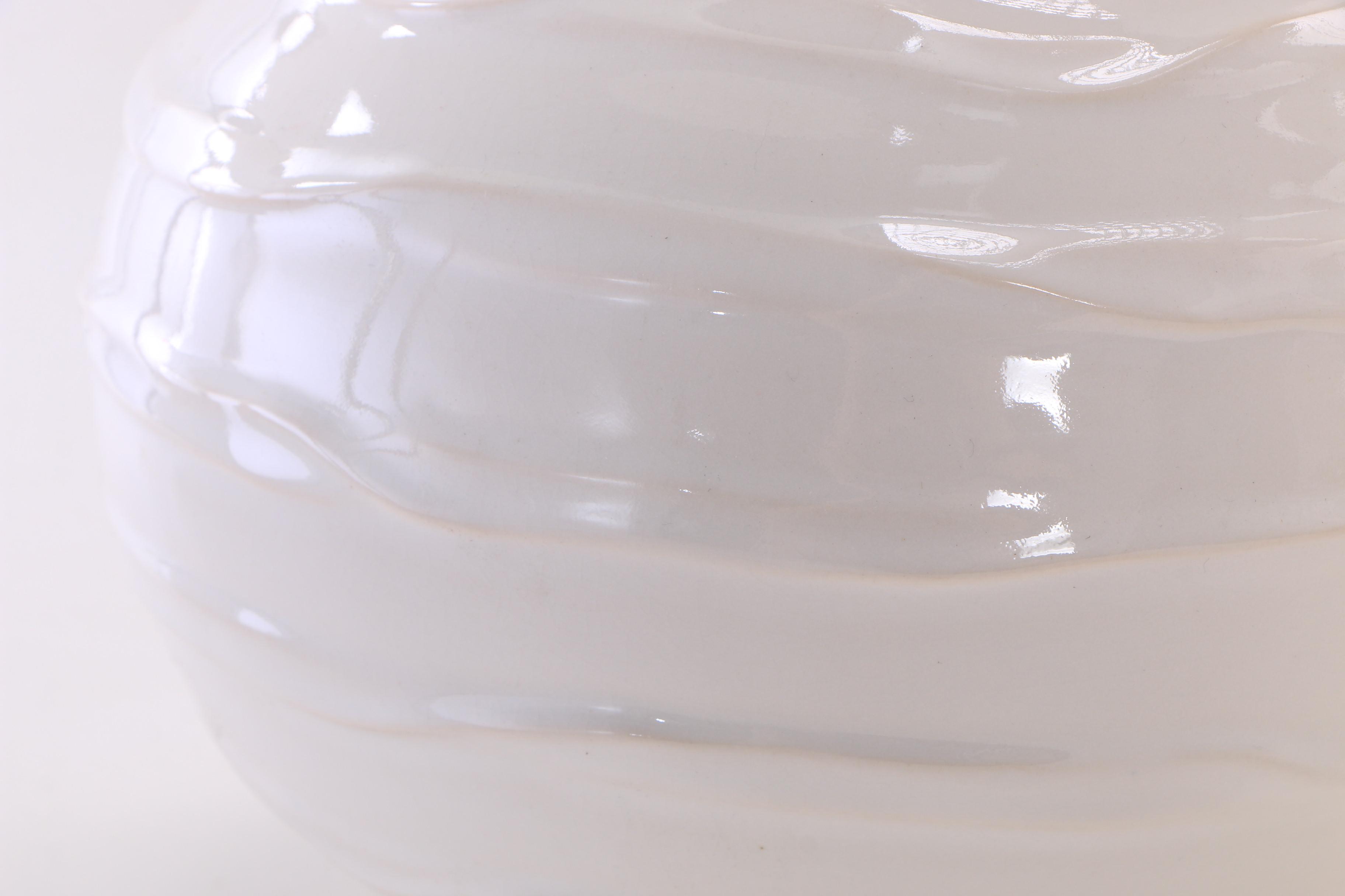 Ceramic and Acrylic Table Lamps with Drum Shades