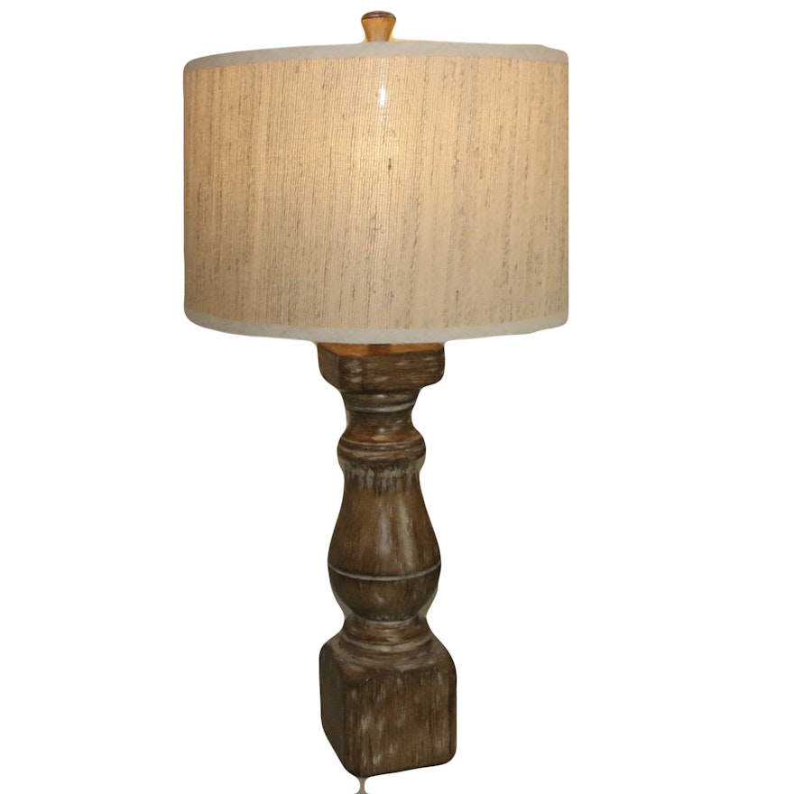 Faux Bois Table Lamp