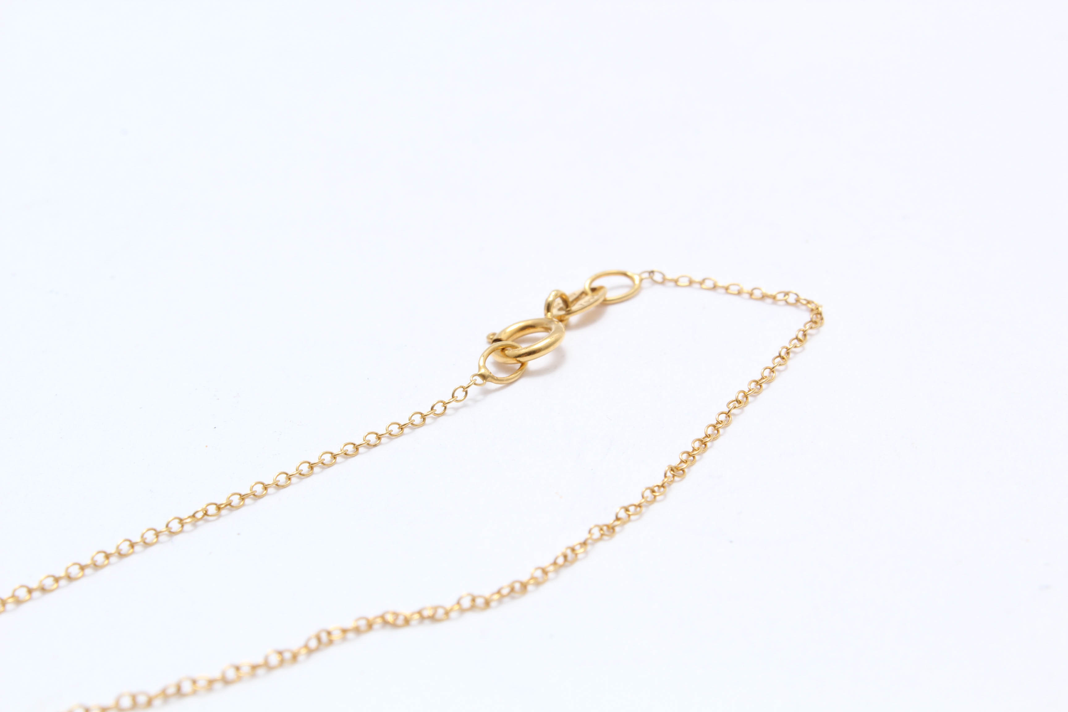 10K Gold Citrine and Diamond Necklace