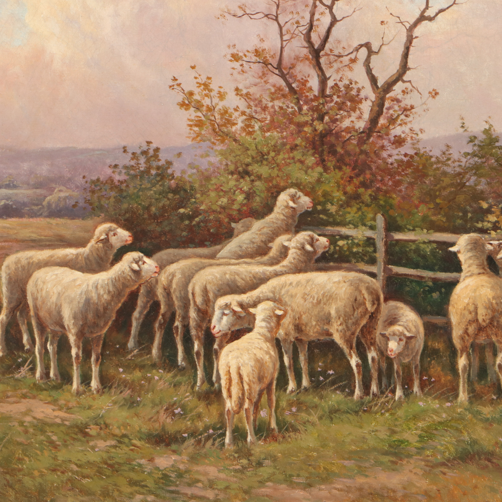 V. Vizien 19th Century Pastoral Landscape