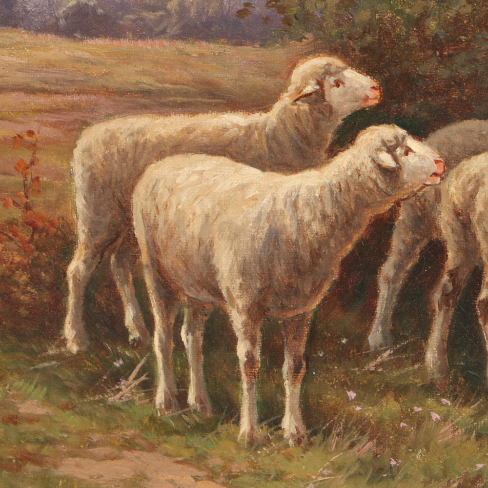 V. Vizien 19th Century Pastoral Landscape