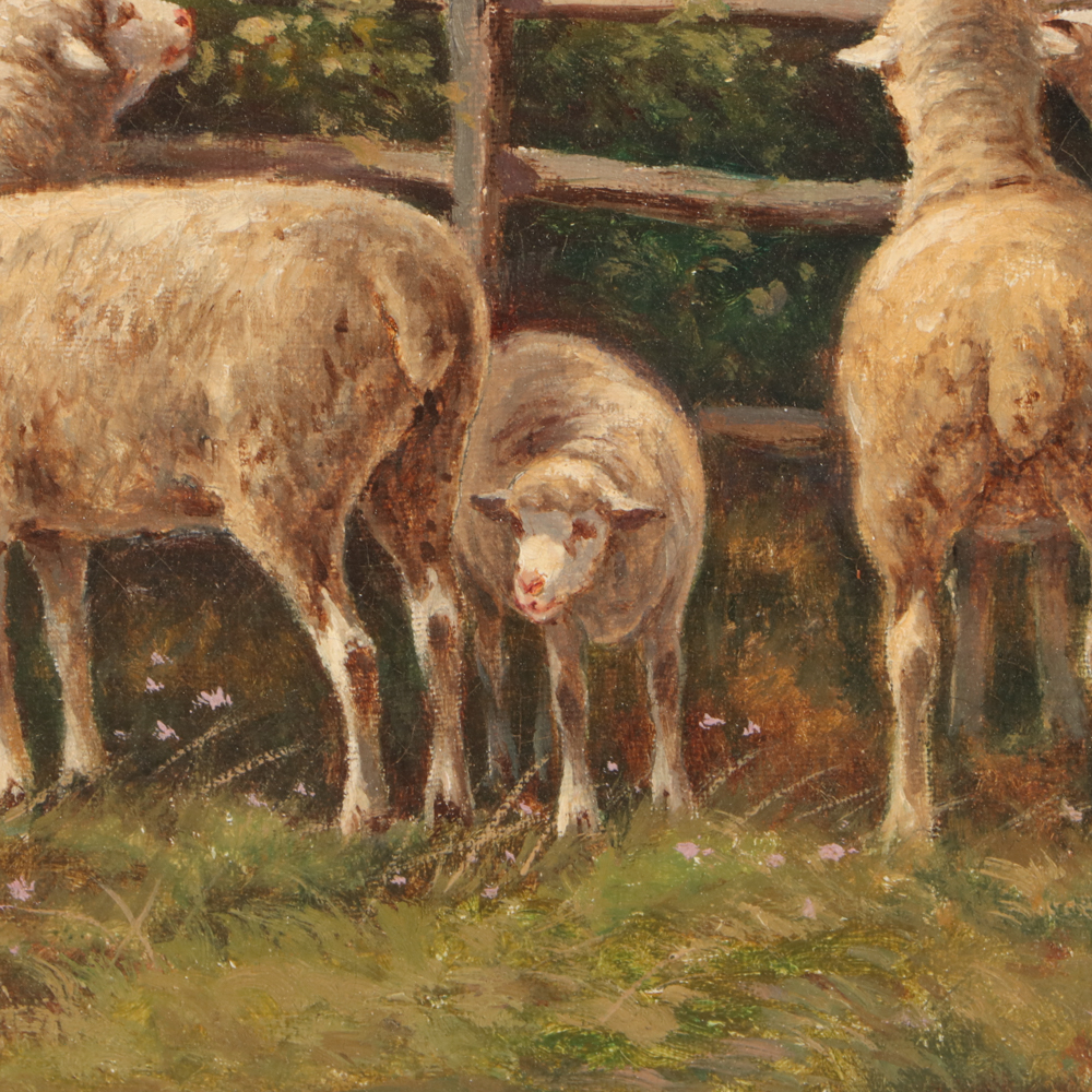 V. Vizien 19th Century Pastoral Landscape