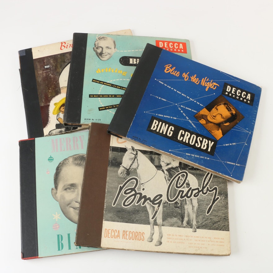 Bing Crosby 78RPM Records including "Blues of the Night"