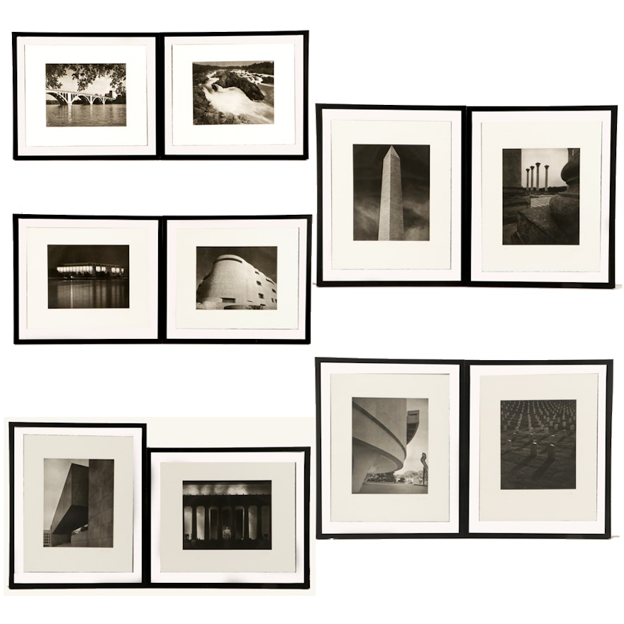 Ten Tom Baril Limited Edition 2004 Photogravures from "Washington D.C." Series