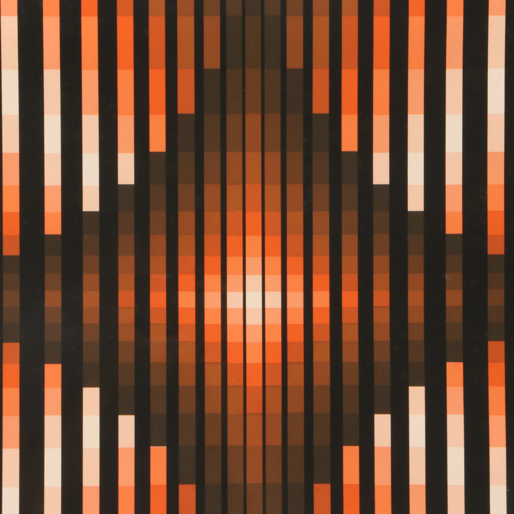 Jean-Pierre “Yvaral” Vasarely Limited Edition  Serigraph "Komposition"