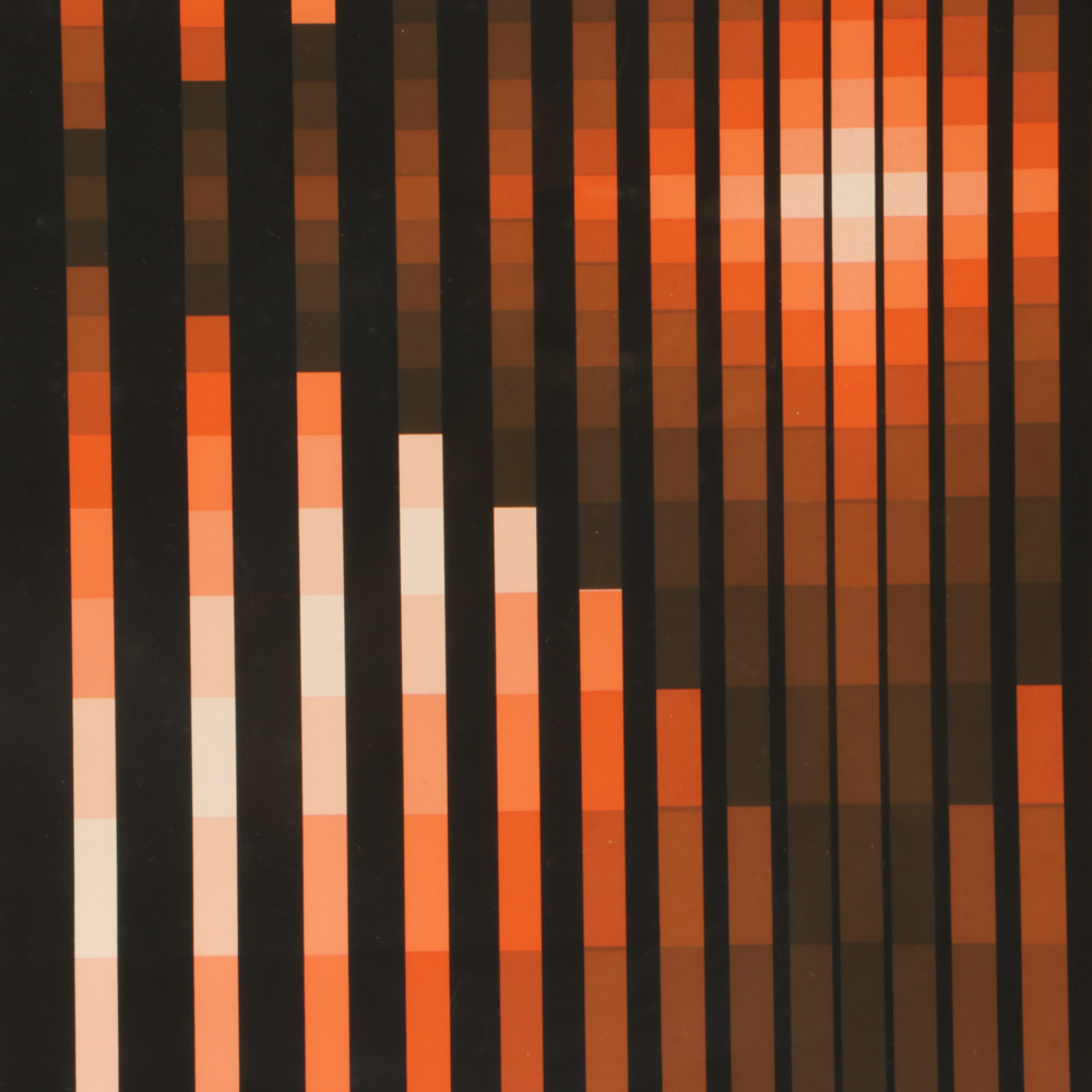 Jean-Pierre “Yvaral” Vasarely Limited Edition  Serigraph "Komposition"