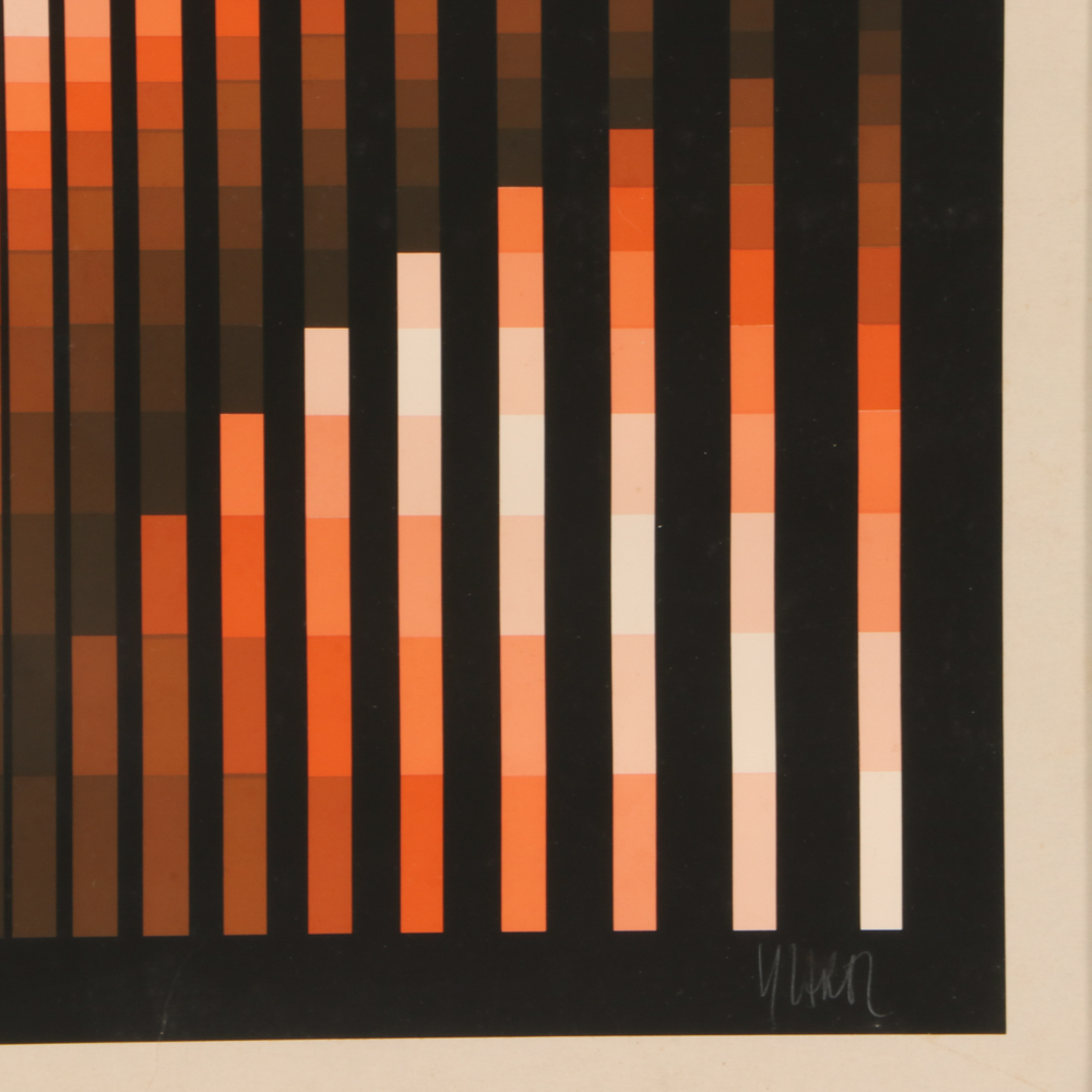 Jean-Pierre “Yvaral” Vasarely Limited Edition  Serigraph "Komposition"