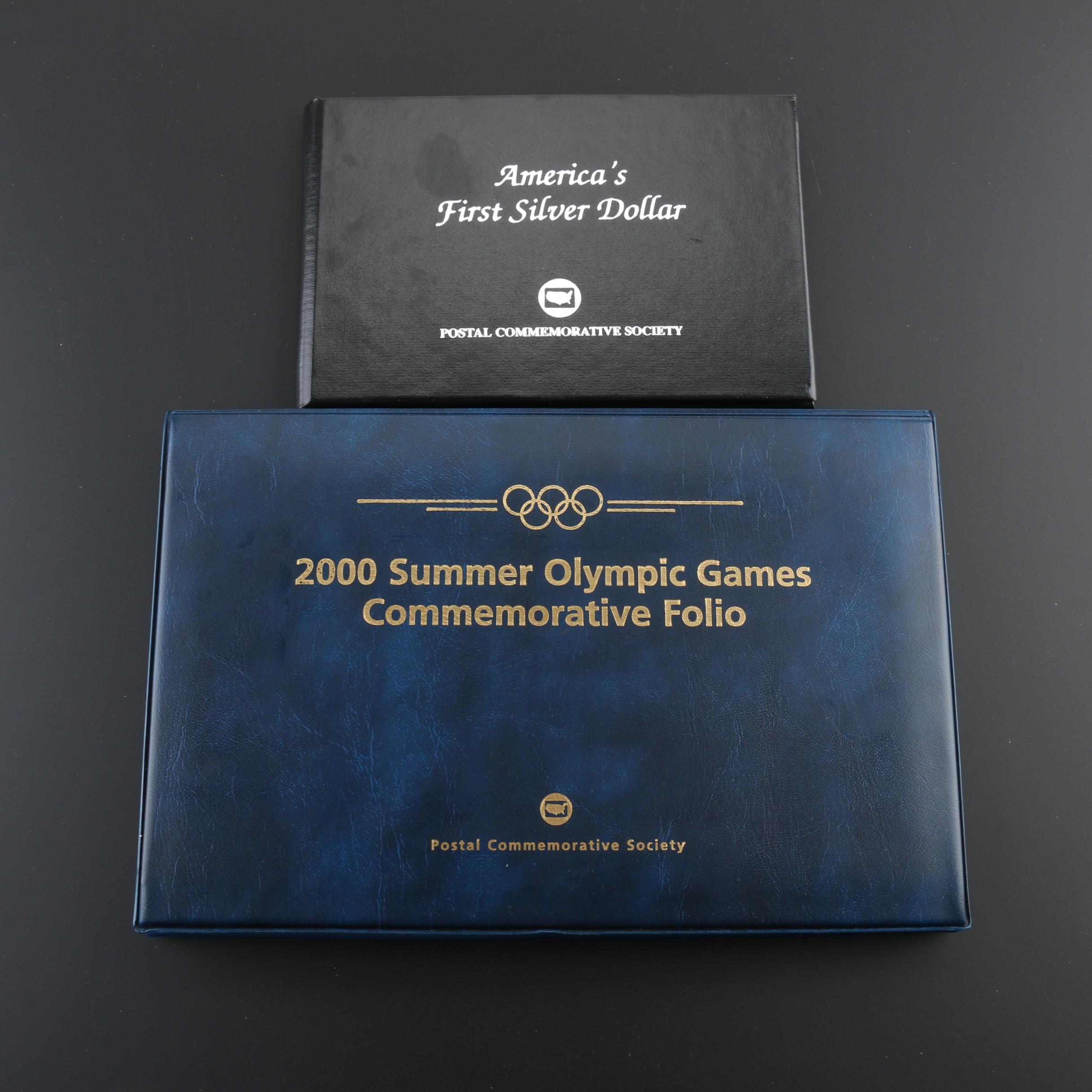 2000 Olympic Games Commemorative Folio and 1787 Spanish Colonial 8 Reales Coin