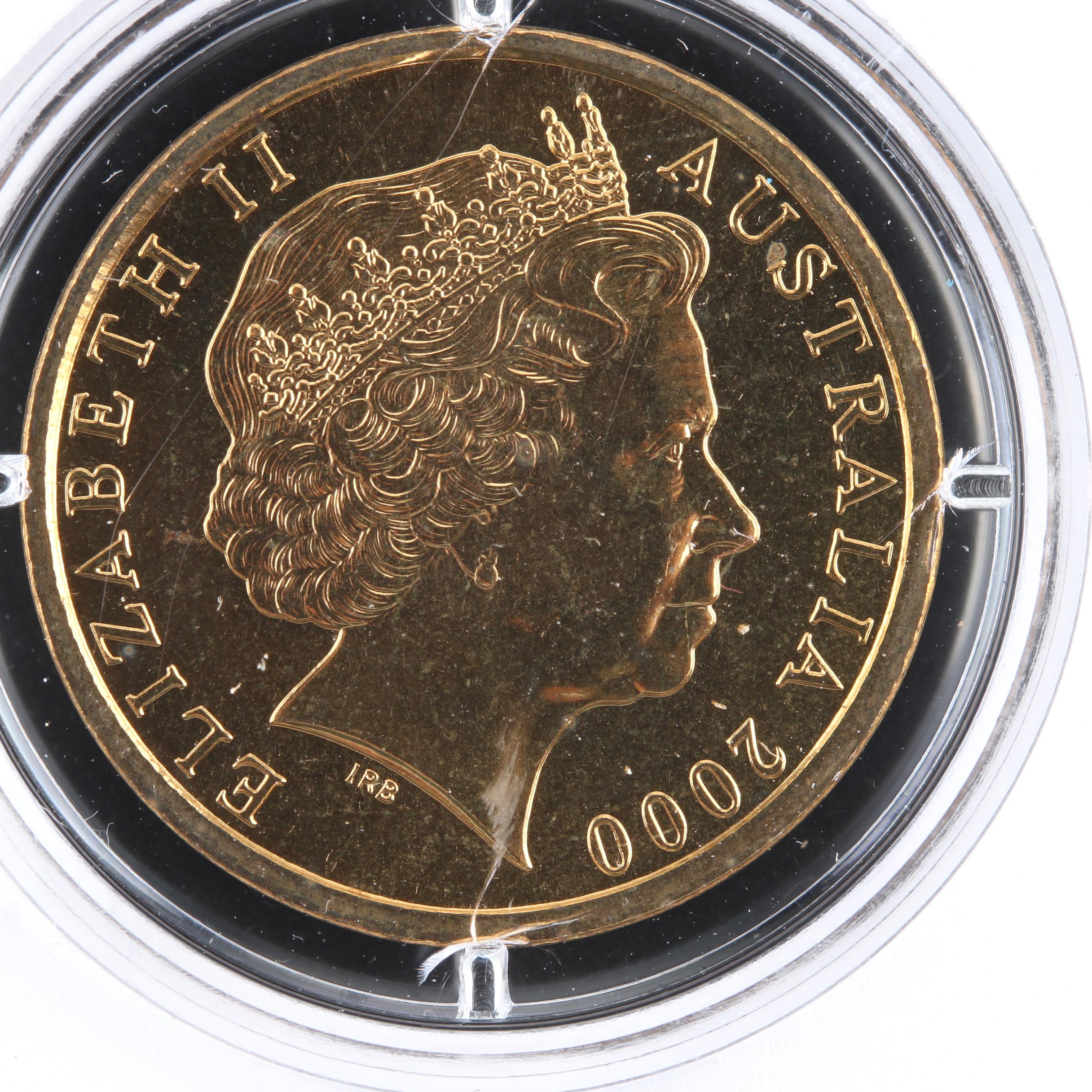 2000 Olympic Games Commemorative Folio and 1787 Spanish Colonial 8 Reales Coin