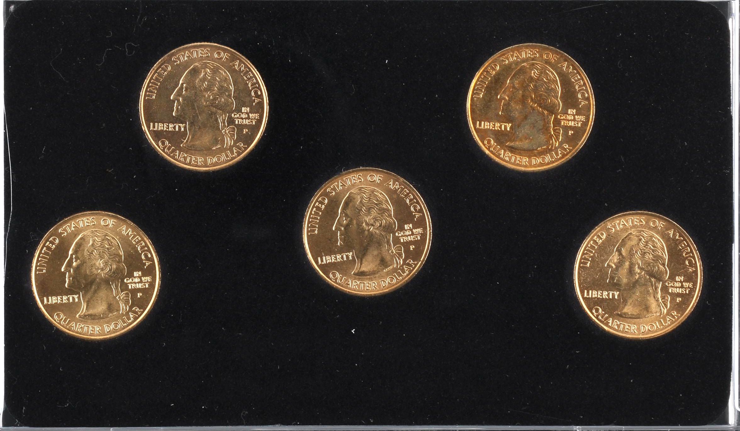 2003 and 2004 Gold Edition 50 Statehood Quarter Sets