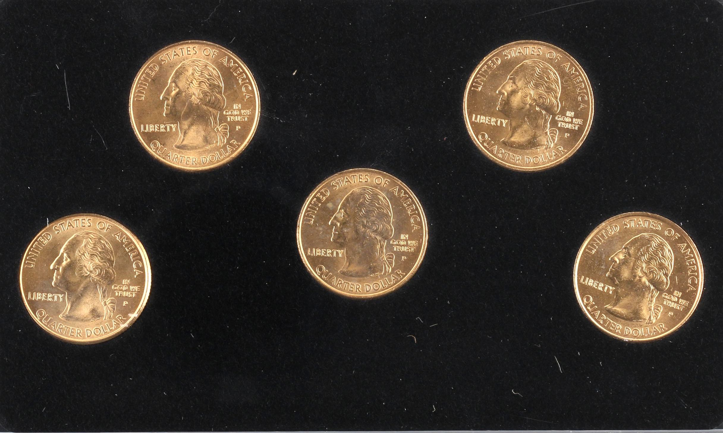 1999 and 2000 Gold Edition 50 Statehood Quarter Sets