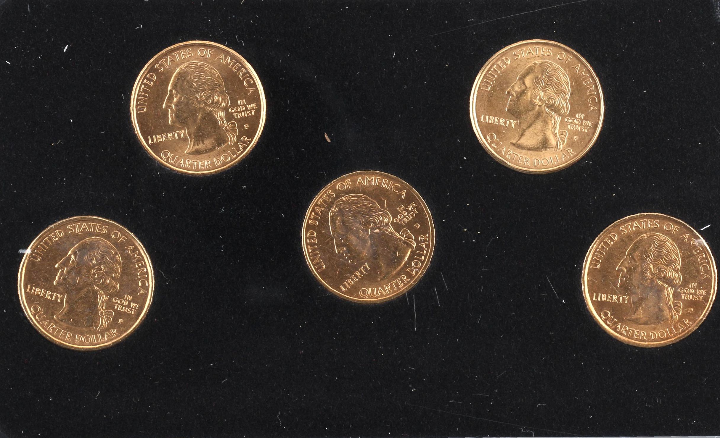 1999 and 2000 Gold Edition 50 Statehood Quarter Sets