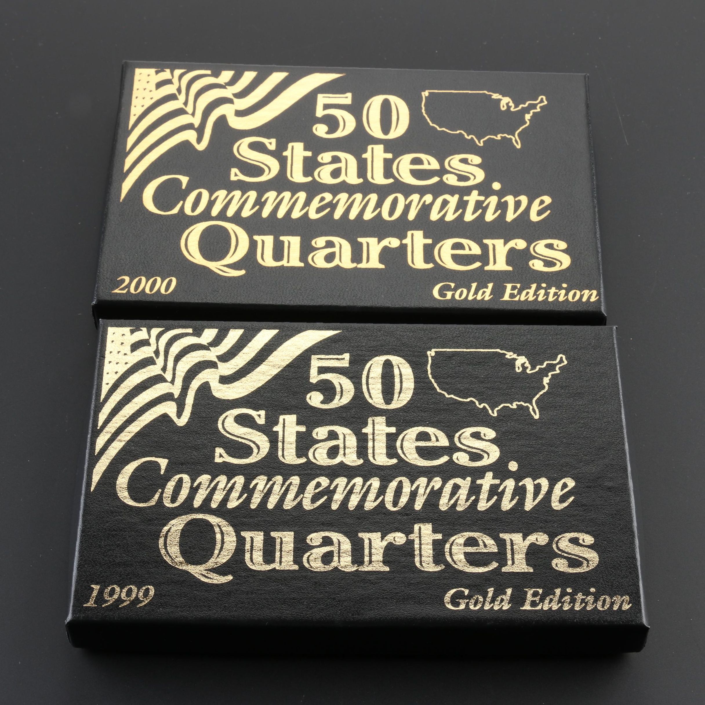 1999 and 2000 Gold Edition 50 Statehood Quarter Sets