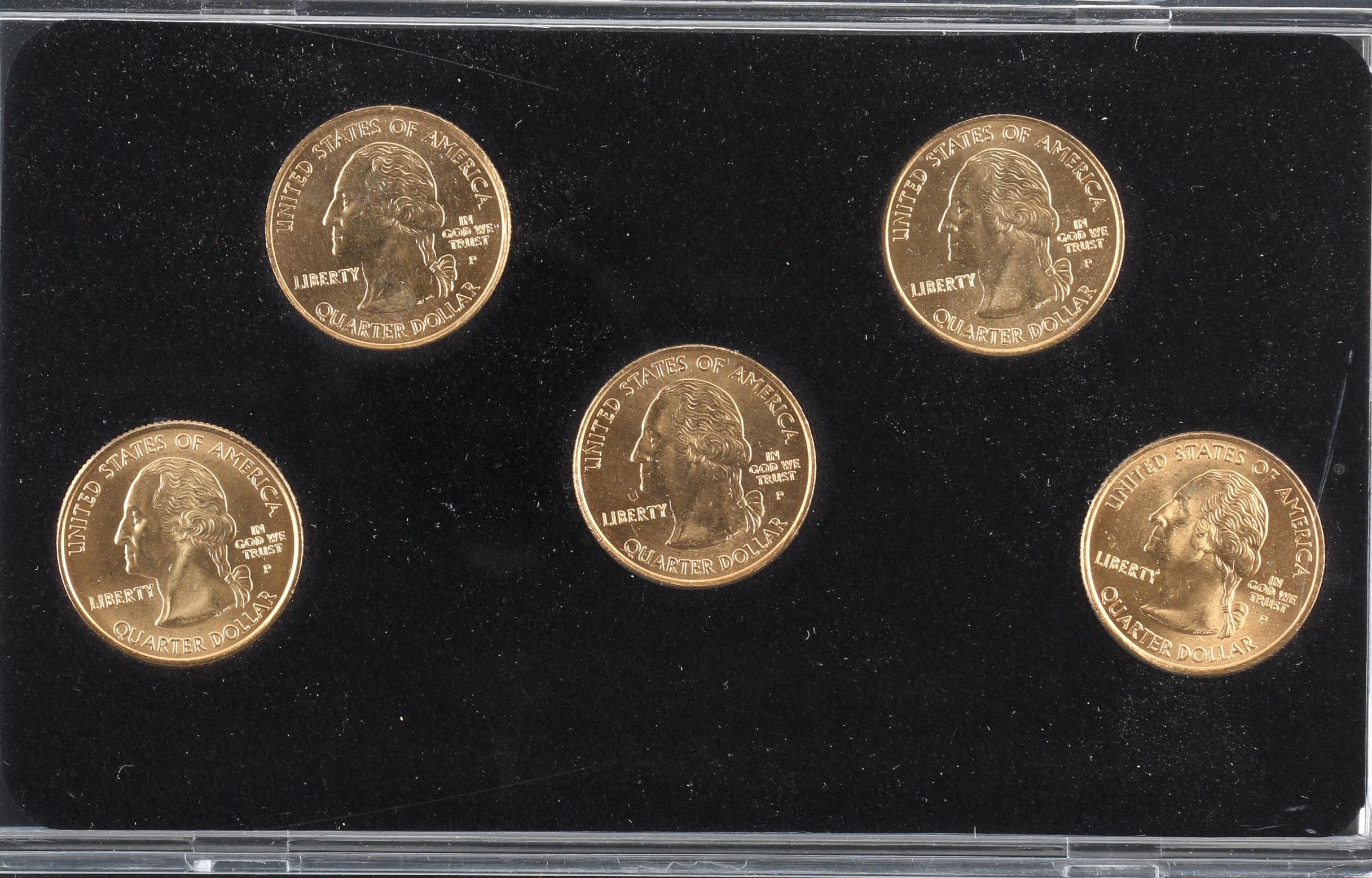 2005 and 2006 Gold Edition 50 Statehood Quarter Sets