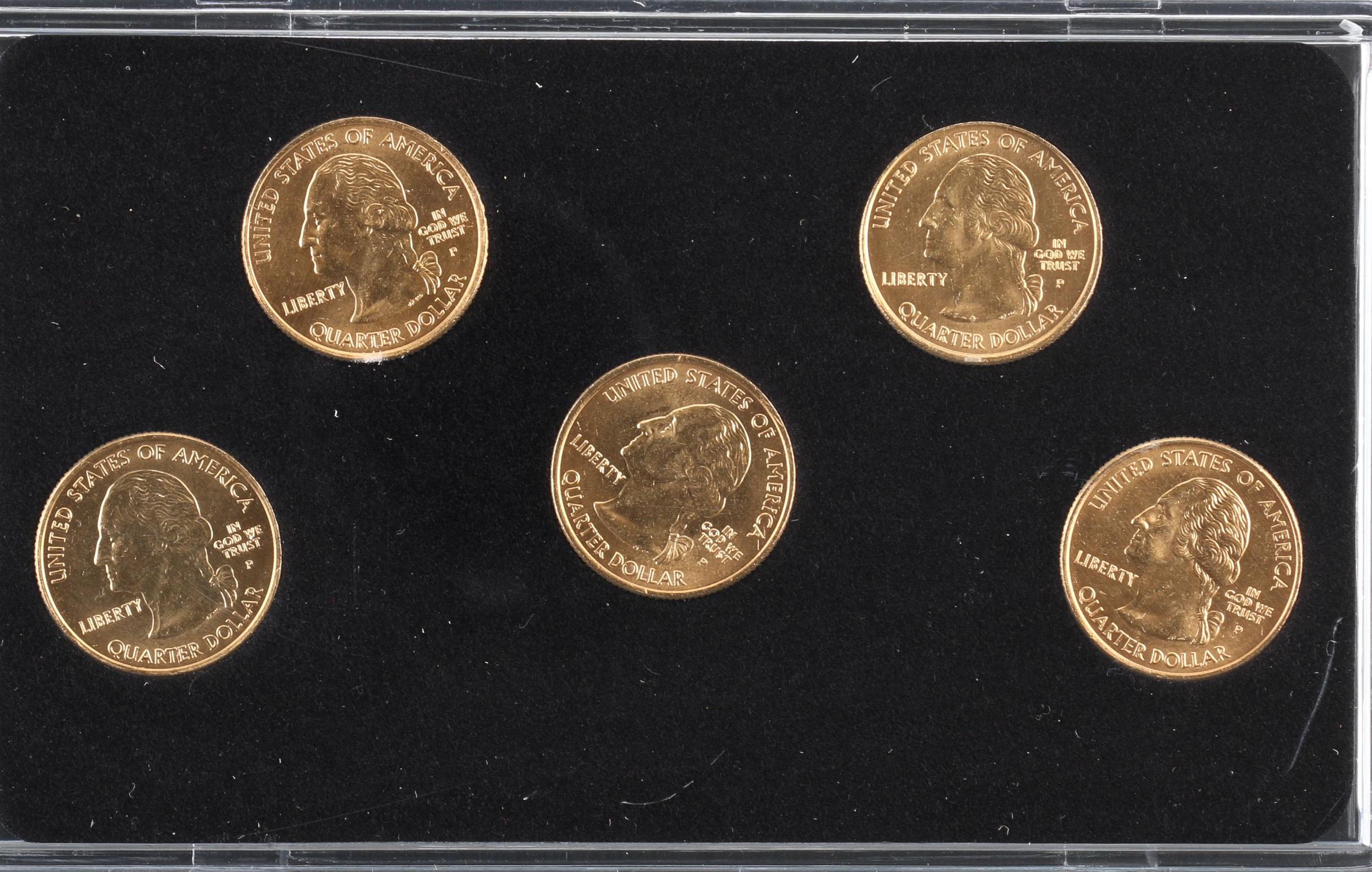 2005 and 2006 Gold Edition 50 Statehood Quarter Sets
