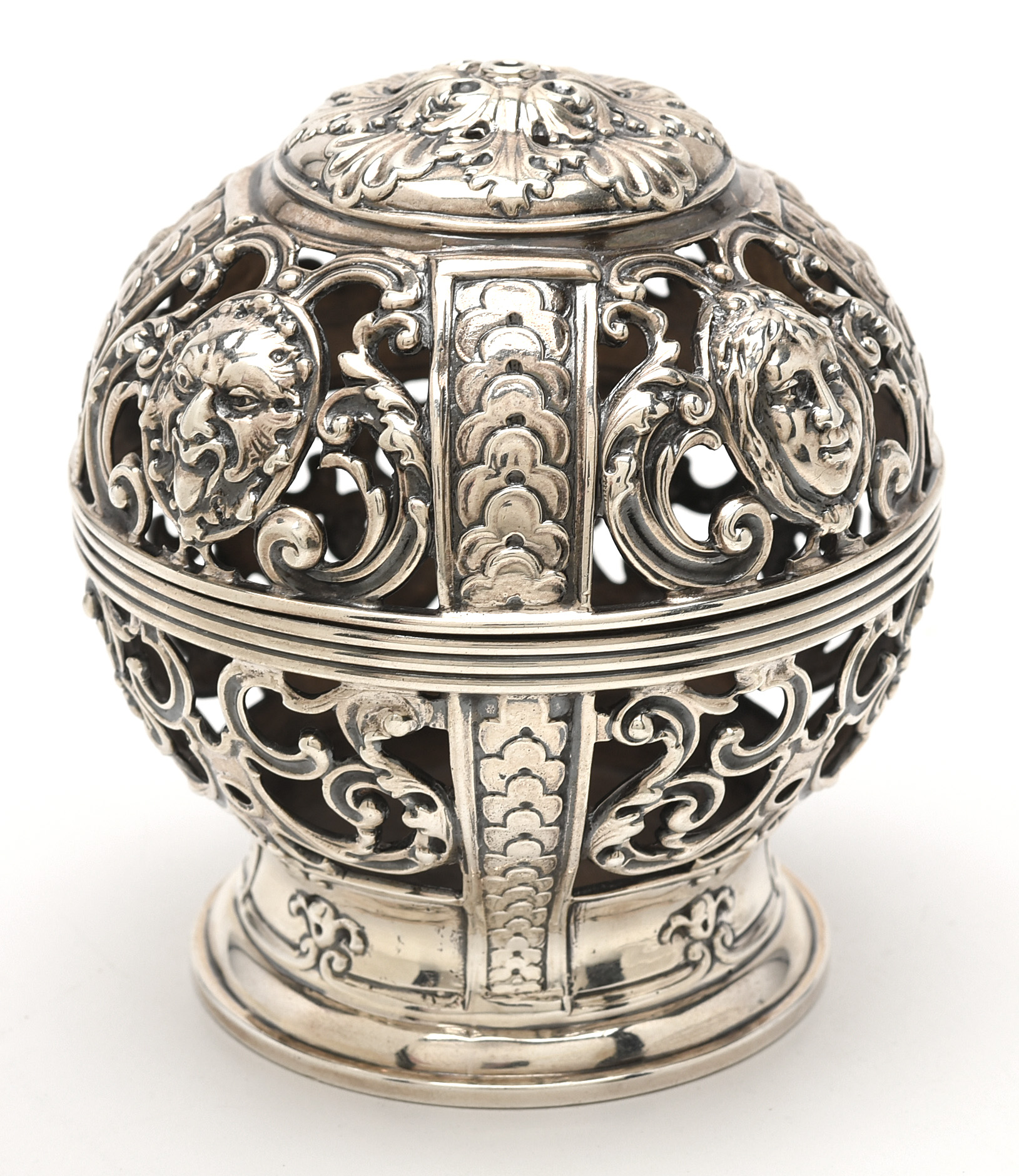 Gorham Reticulated Sterling Silver Potpourri Jar