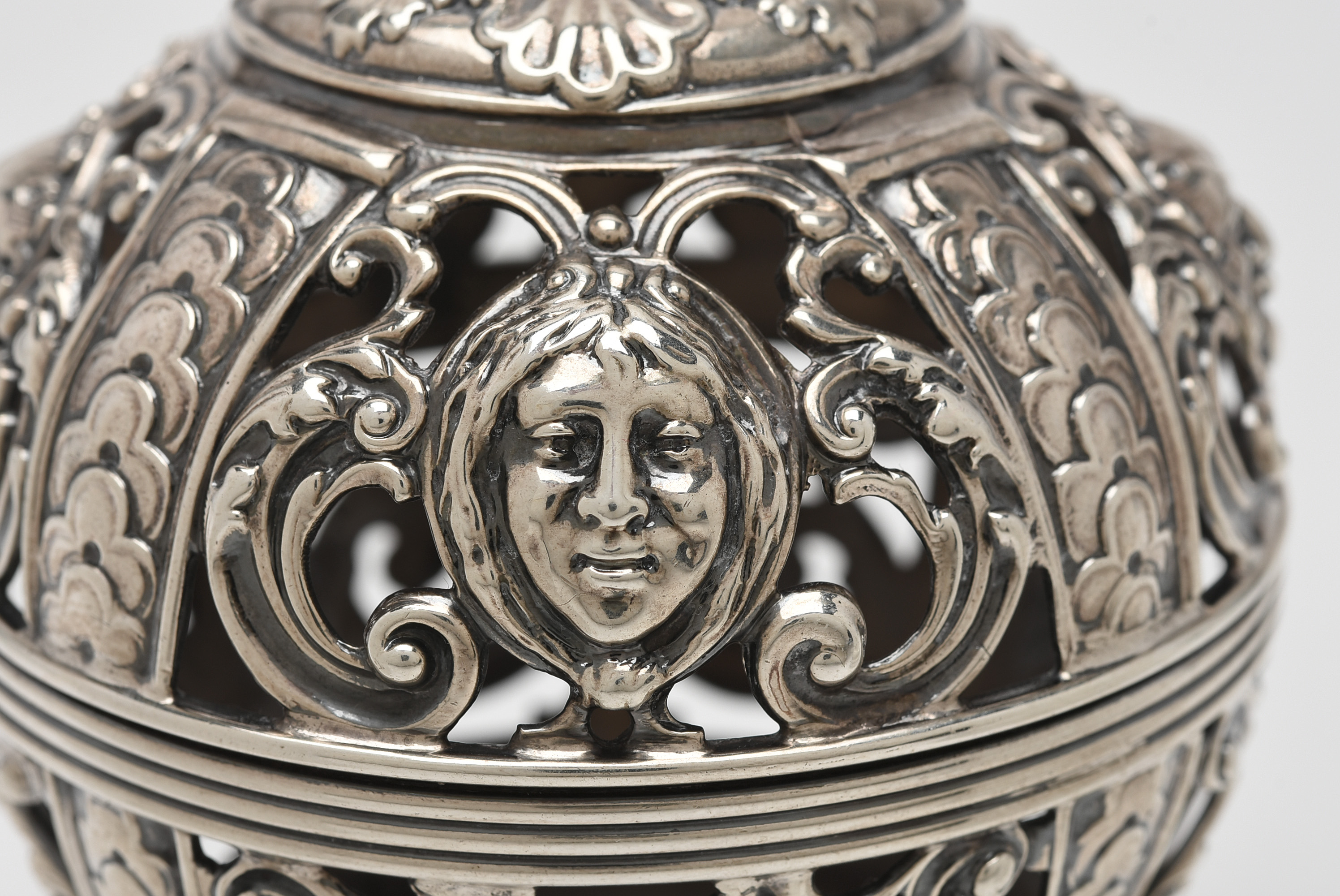 Gorham Reticulated Sterling Silver Potpourri Jar