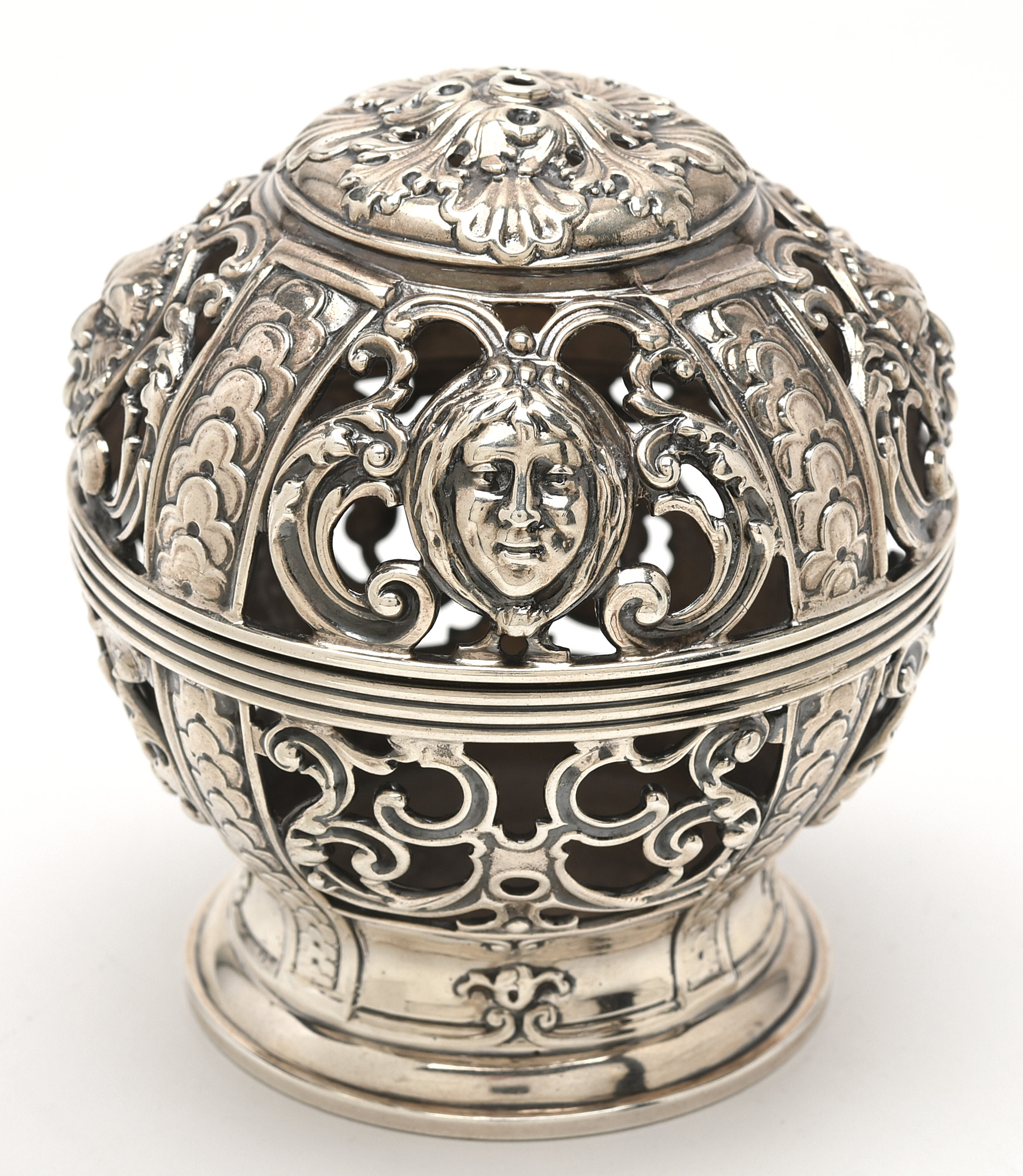 Gorham Reticulated Sterling Silver Potpourri Jar