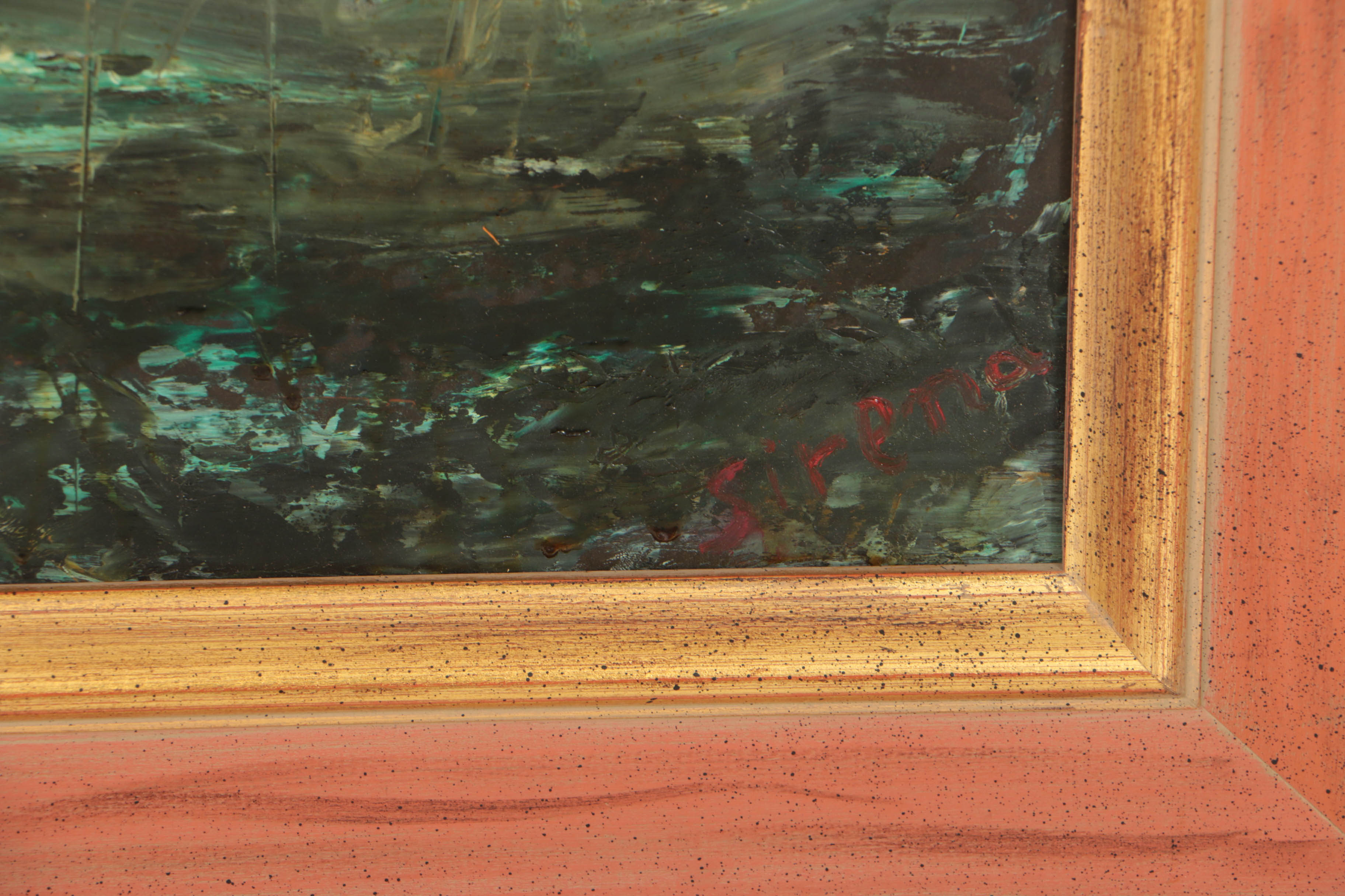 Antonia Sirena Oil on Board Abstract Seascape