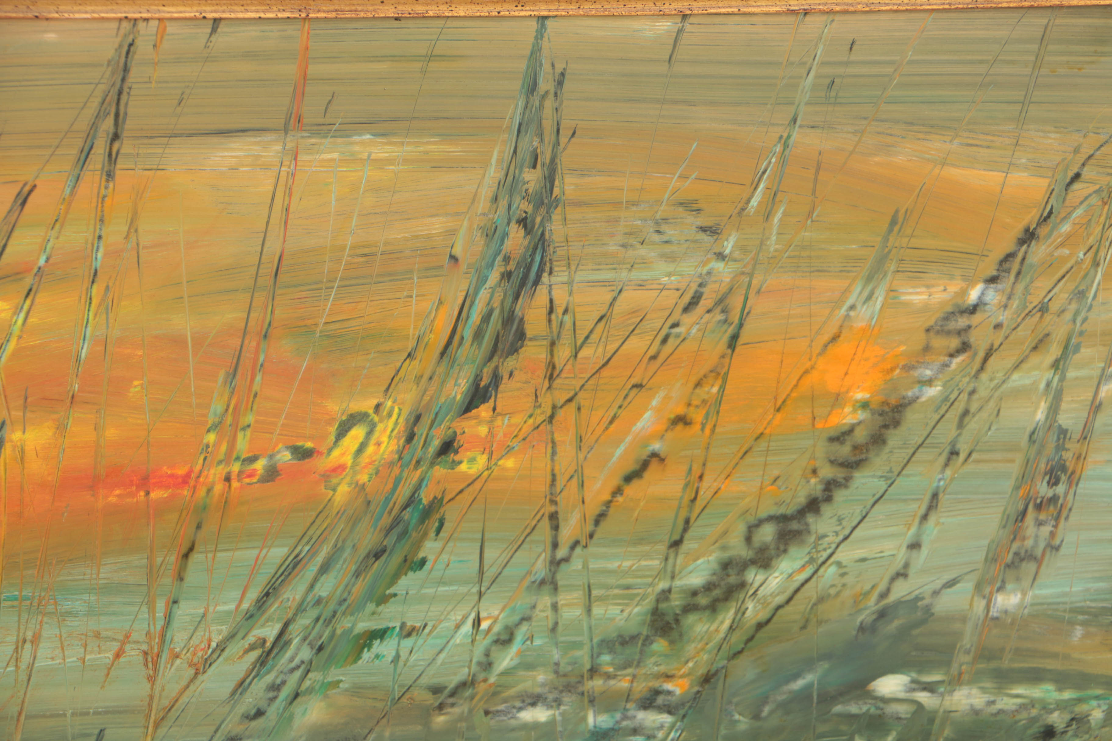 Antonia Sirena Oil on Board Abstract Seascape