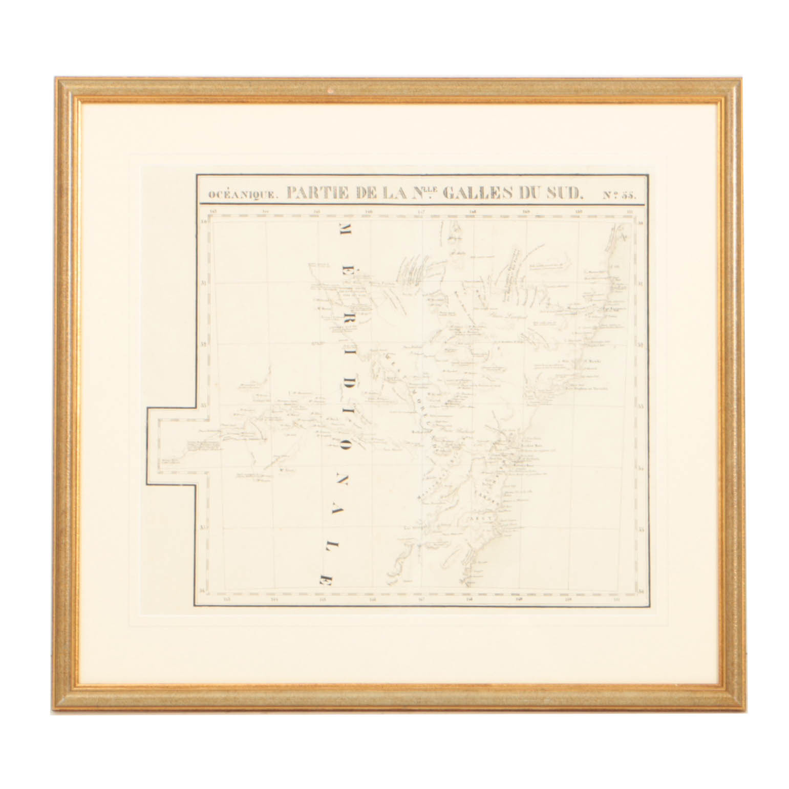 Philippe Vandermaelen 19th Century Map Lithograph "Oceanique"