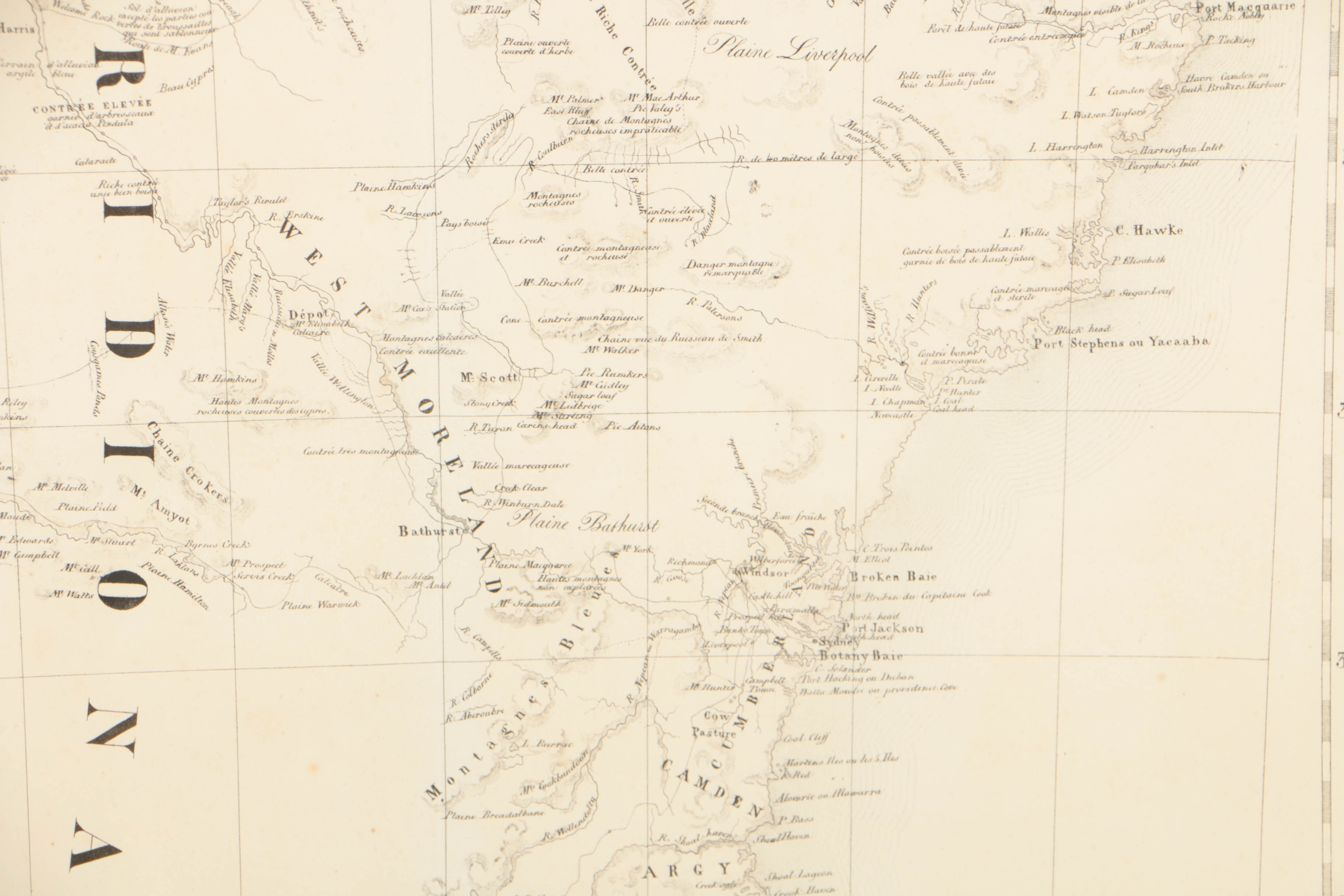 Philippe Vandermaelen 19th Century Map Lithograph "Oceanique"