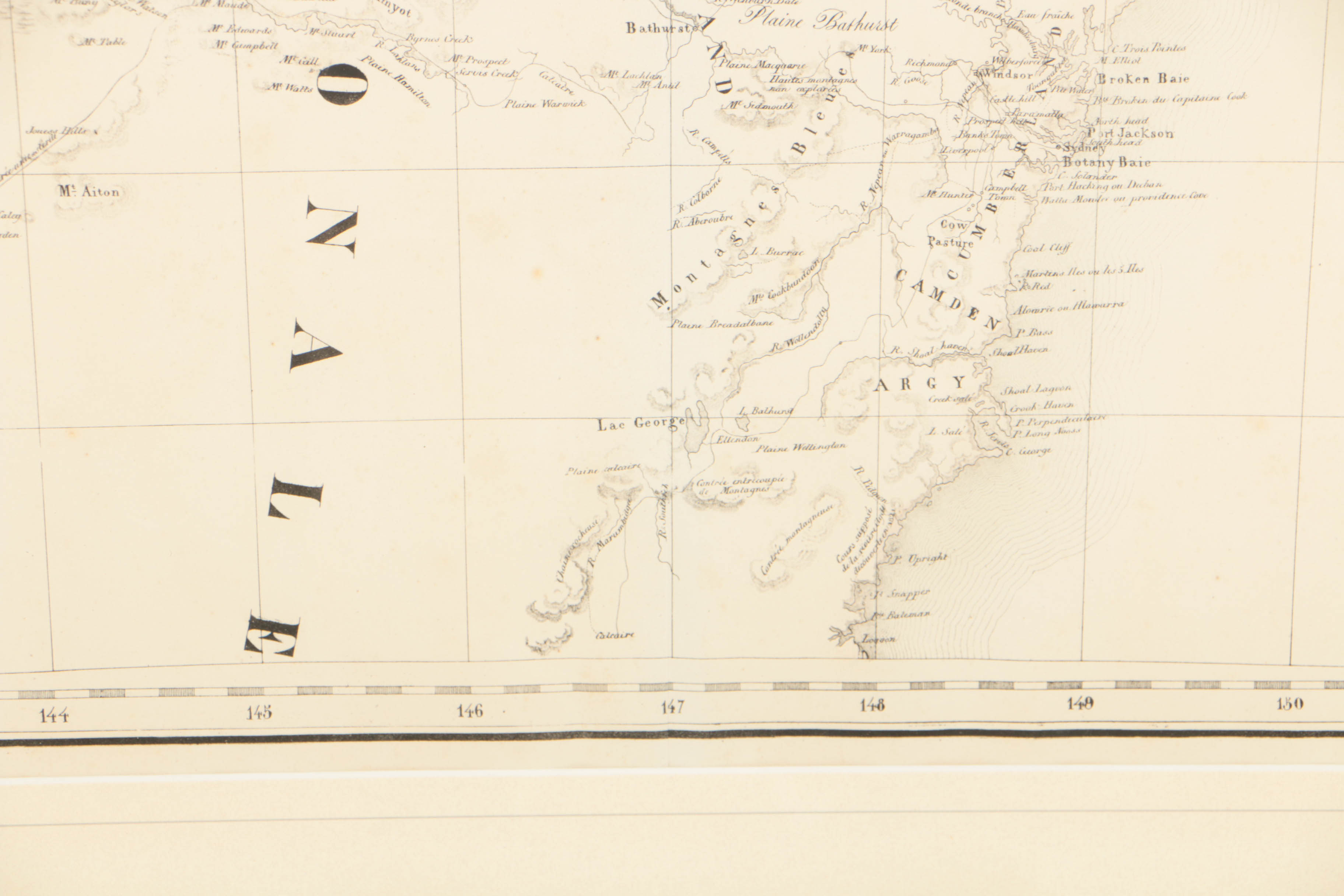 Philippe Vandermaelen 19th Century Map Lithograph "Oceanique"