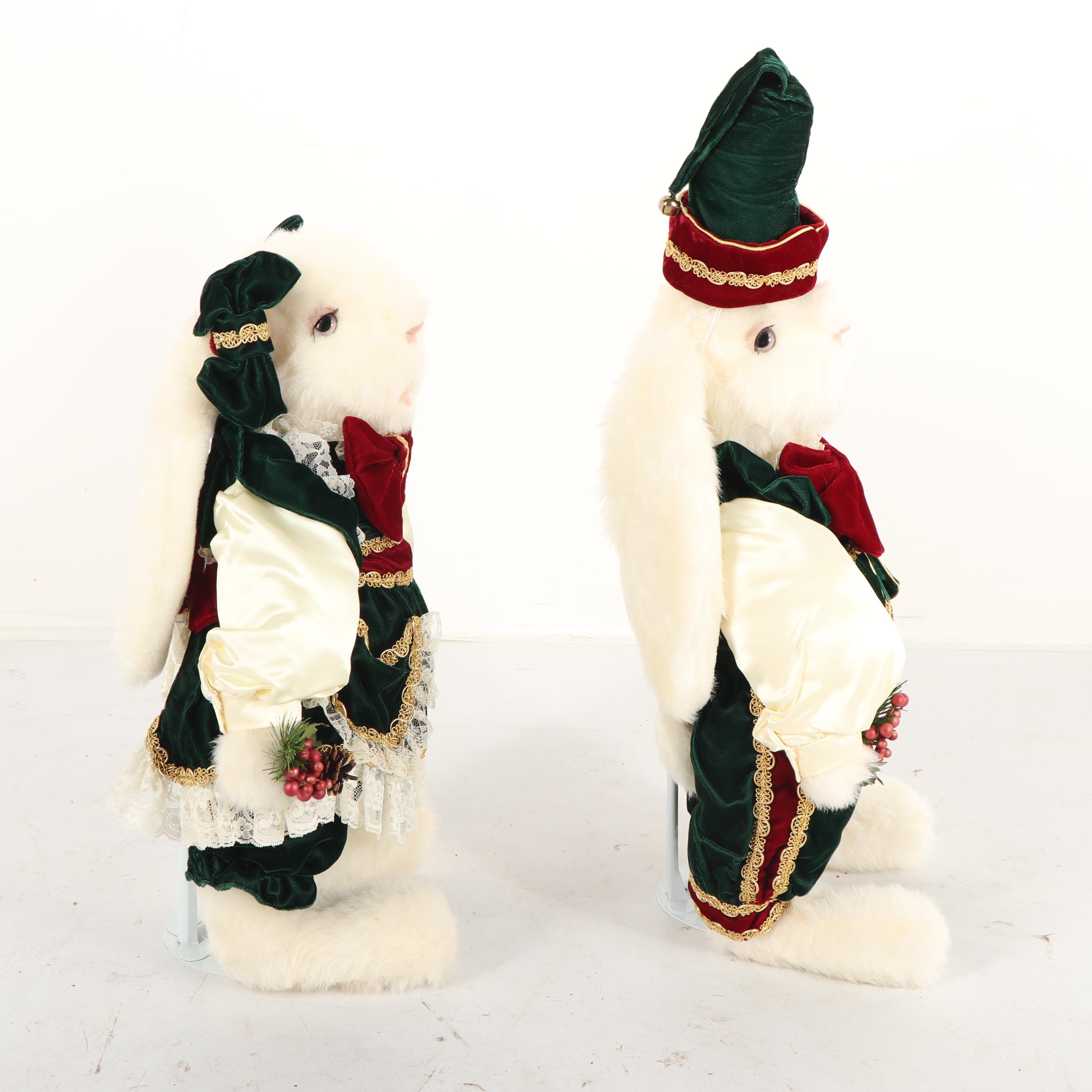 Limited Edition Tilly "Holly Berry" and "Hamilton Berry" Plush Rabbits