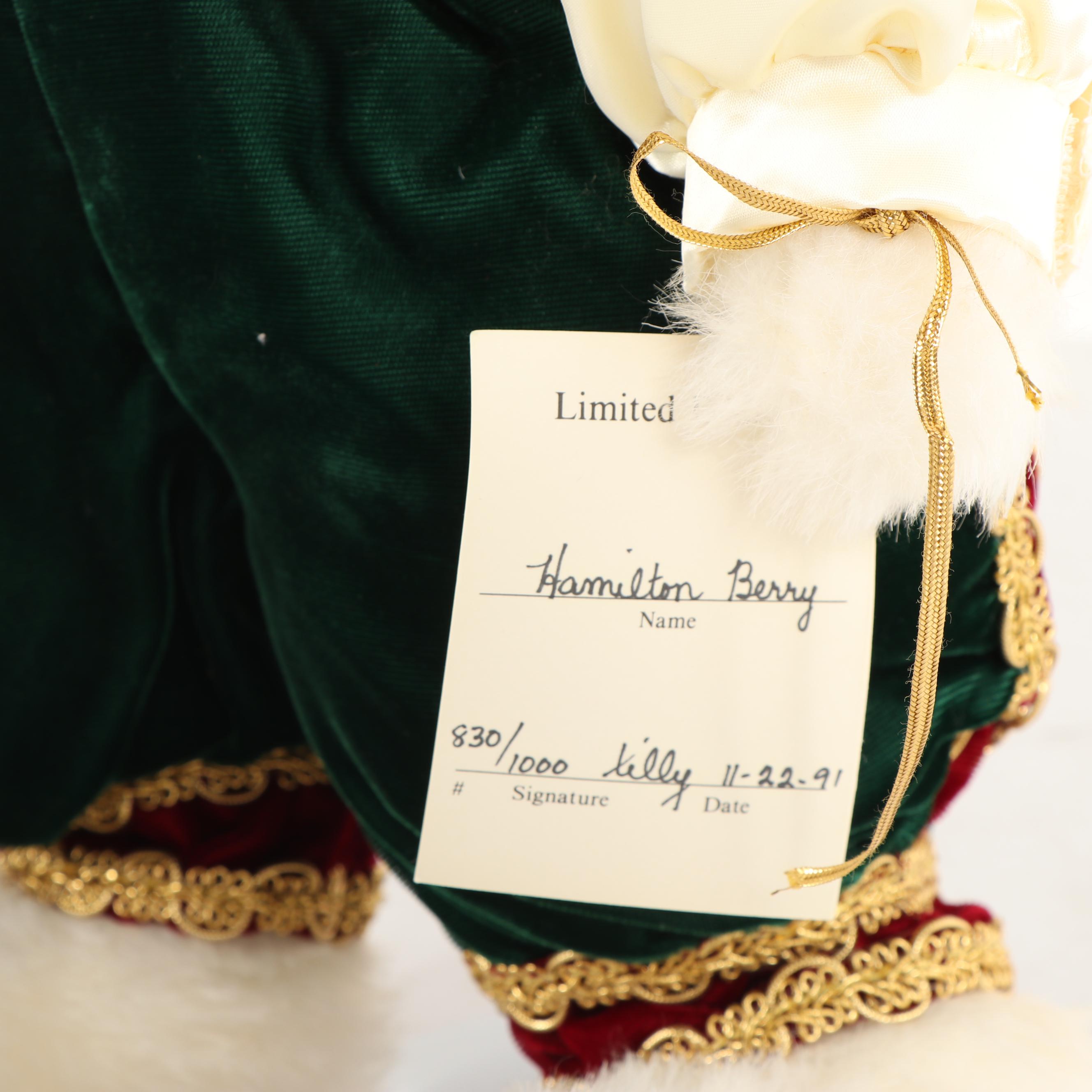 Limited Edition Tilly "Holly Berry" and "Hamilton Berry" Plush Rabbits