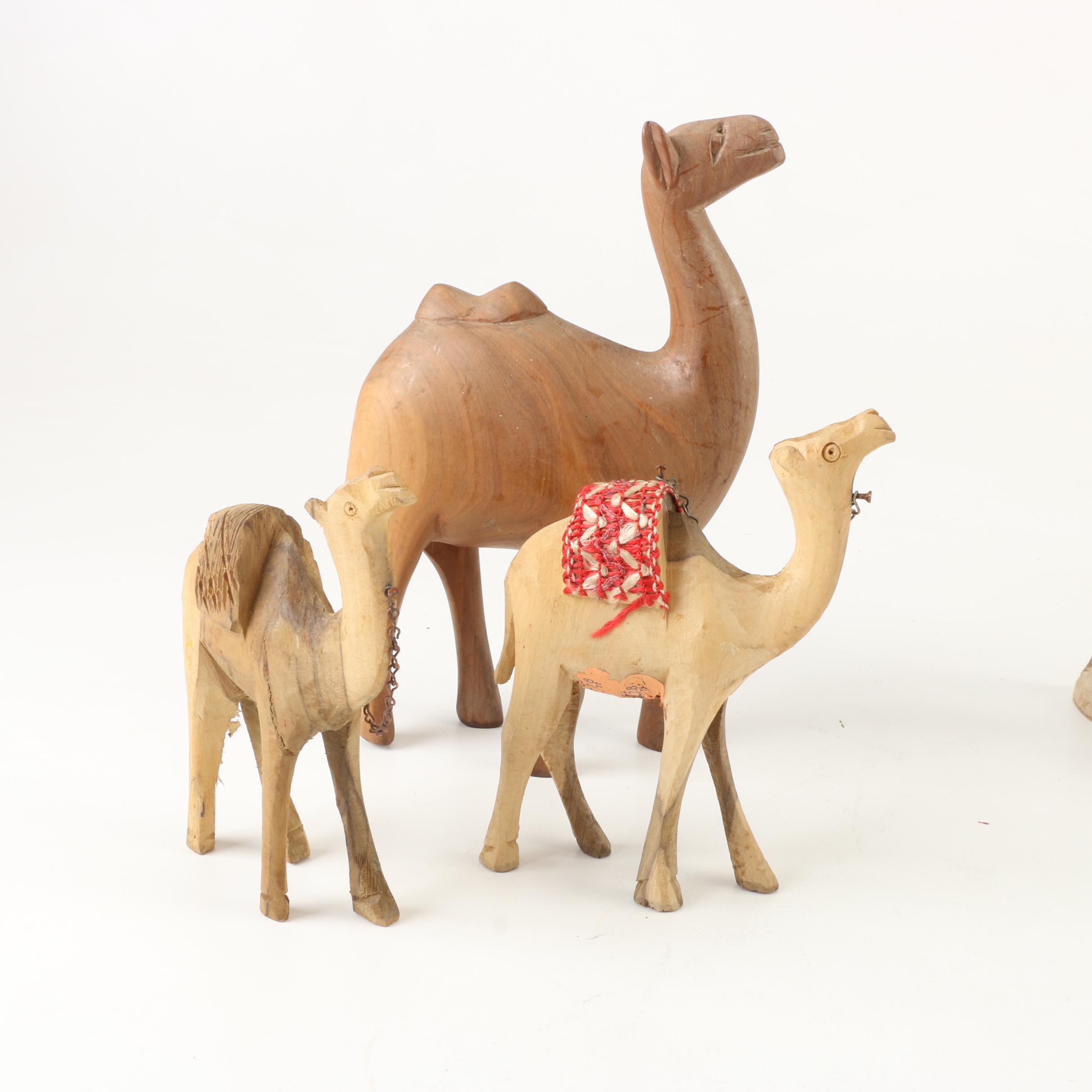 African Hand Carved Wooden Safari Animal Figurines