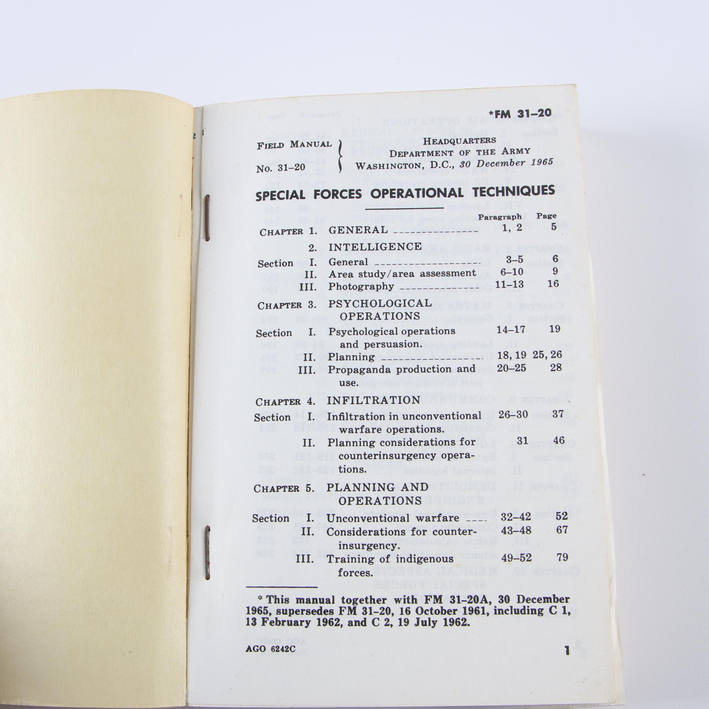 Vintage United States Army Handbooks and Guides