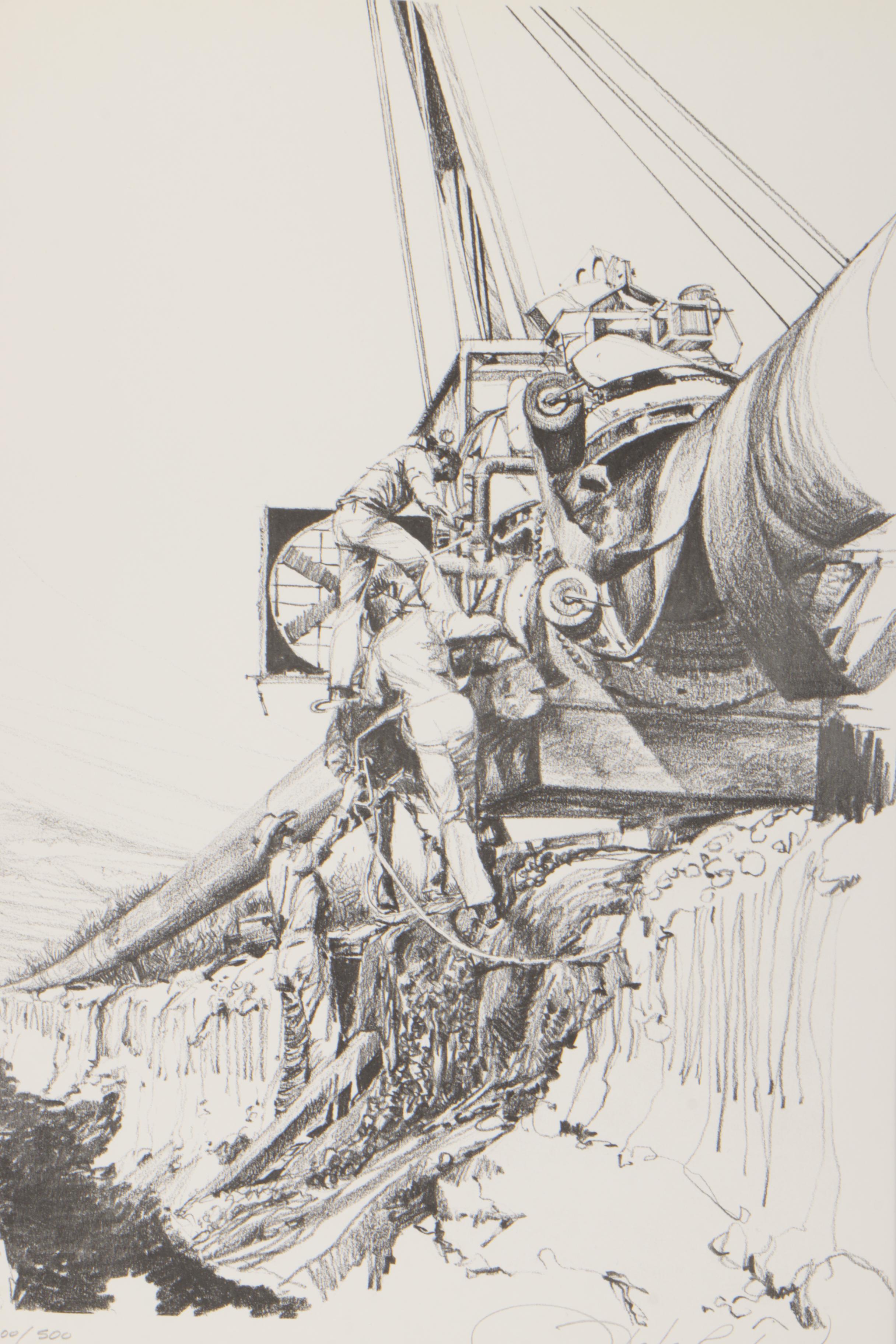 Dale Raglan Halftone "Building a Pipeline"