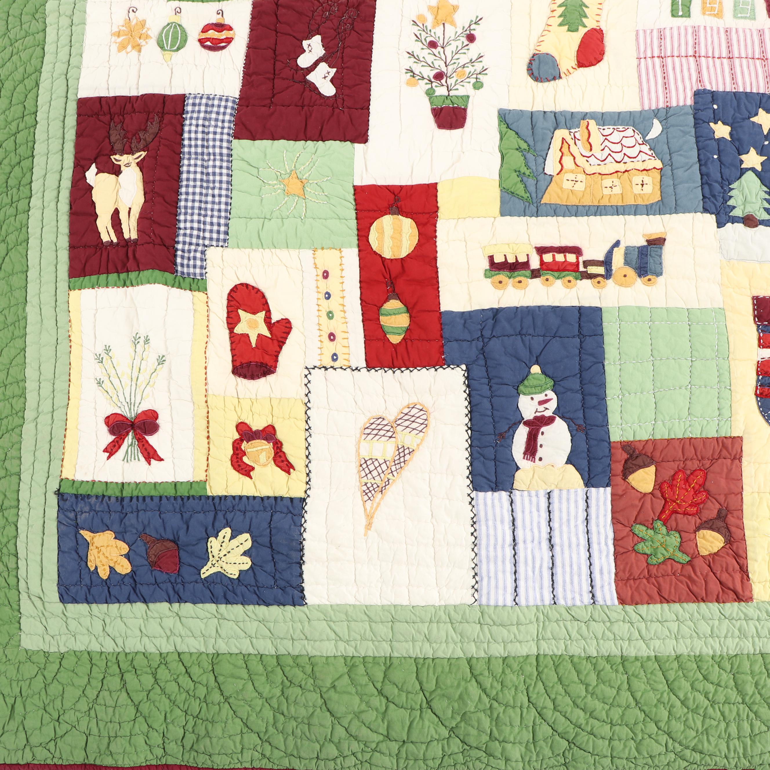 Pottery Barn Holiday Patchwork Quilts