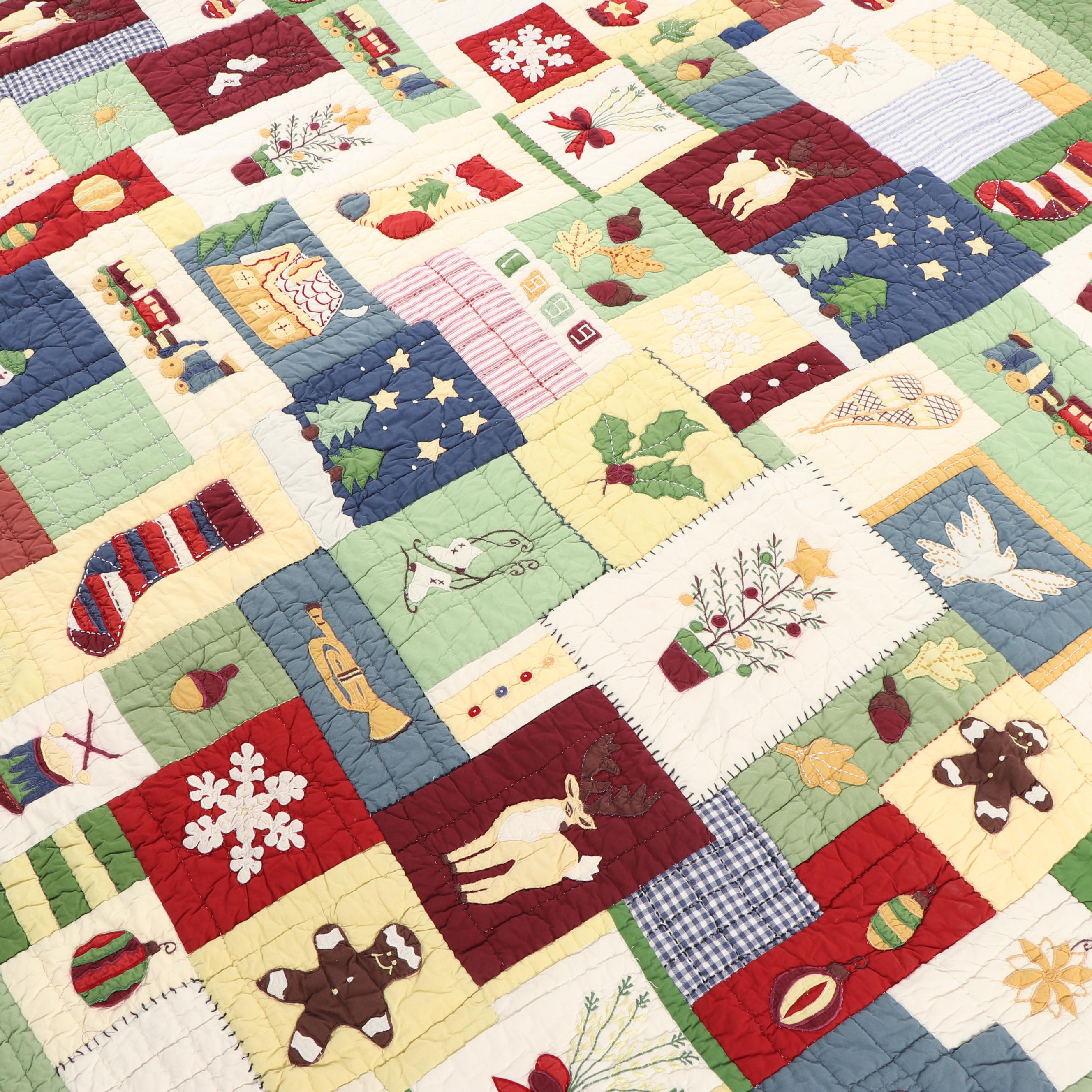 Pottery Barn Holiday Patchwork Quilts