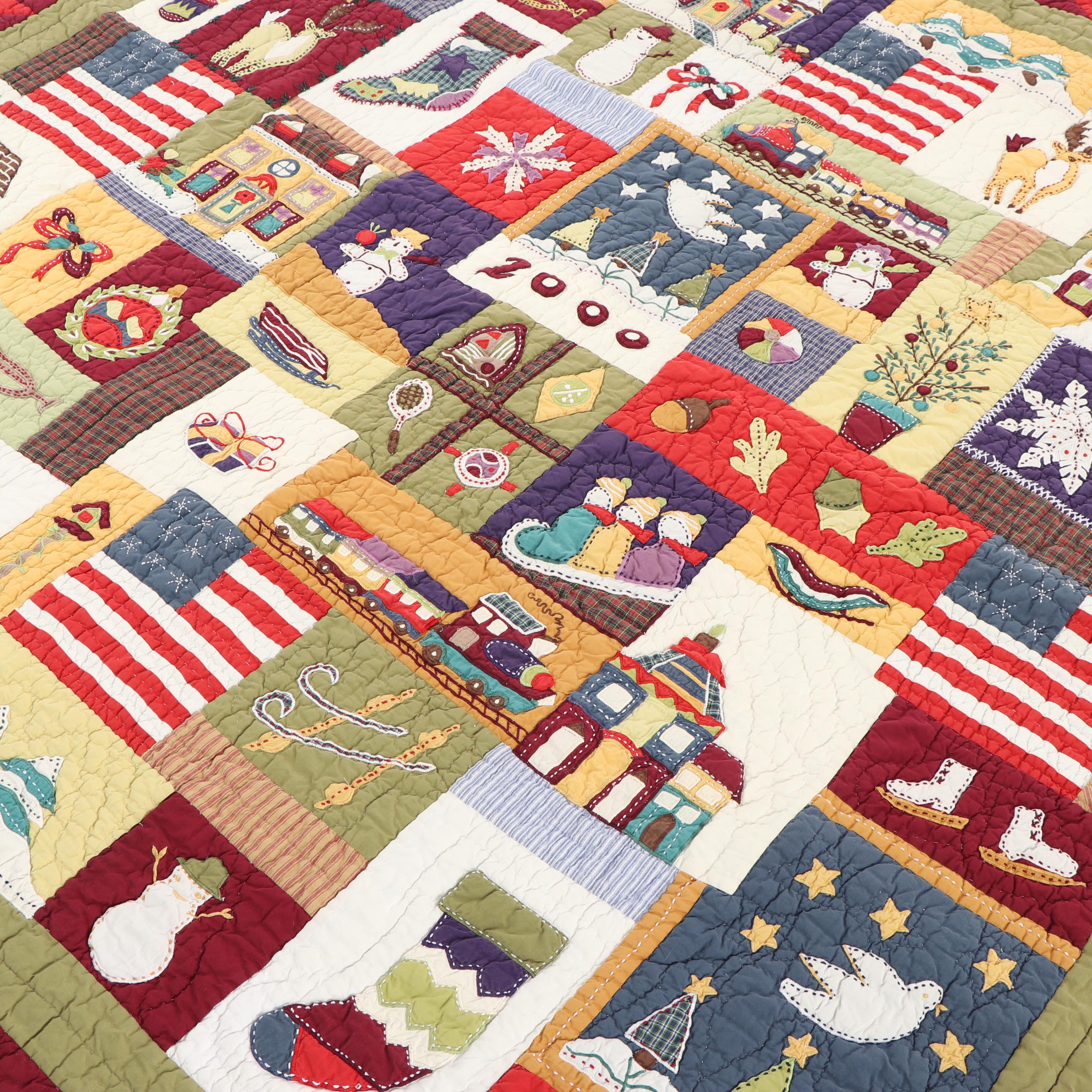 Pottery Barn Holiday Patchwork Quilts