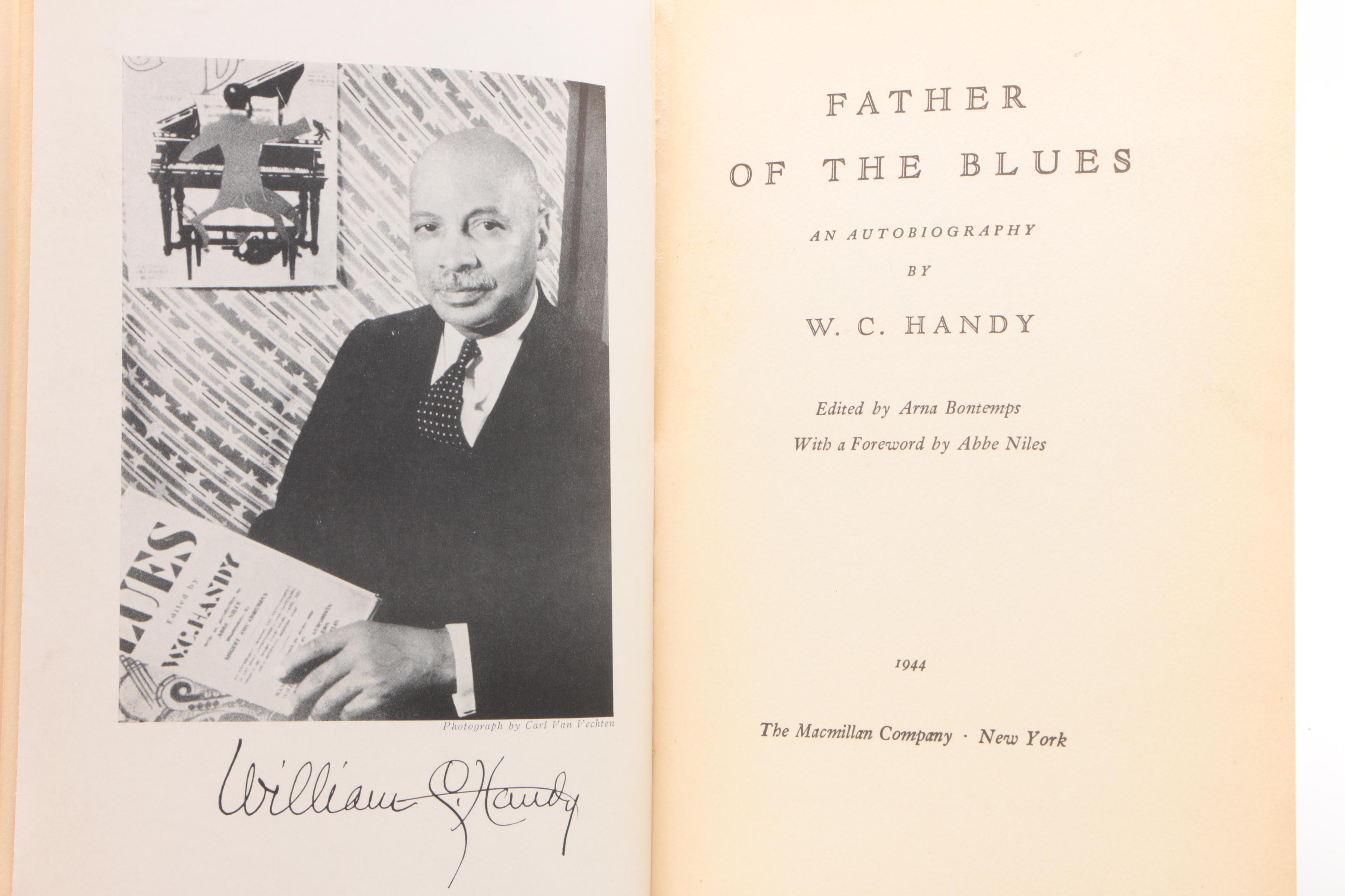 Ex-Libris Jack Bradley 1944 Signed "Father of the Blues" by W.C. Handy