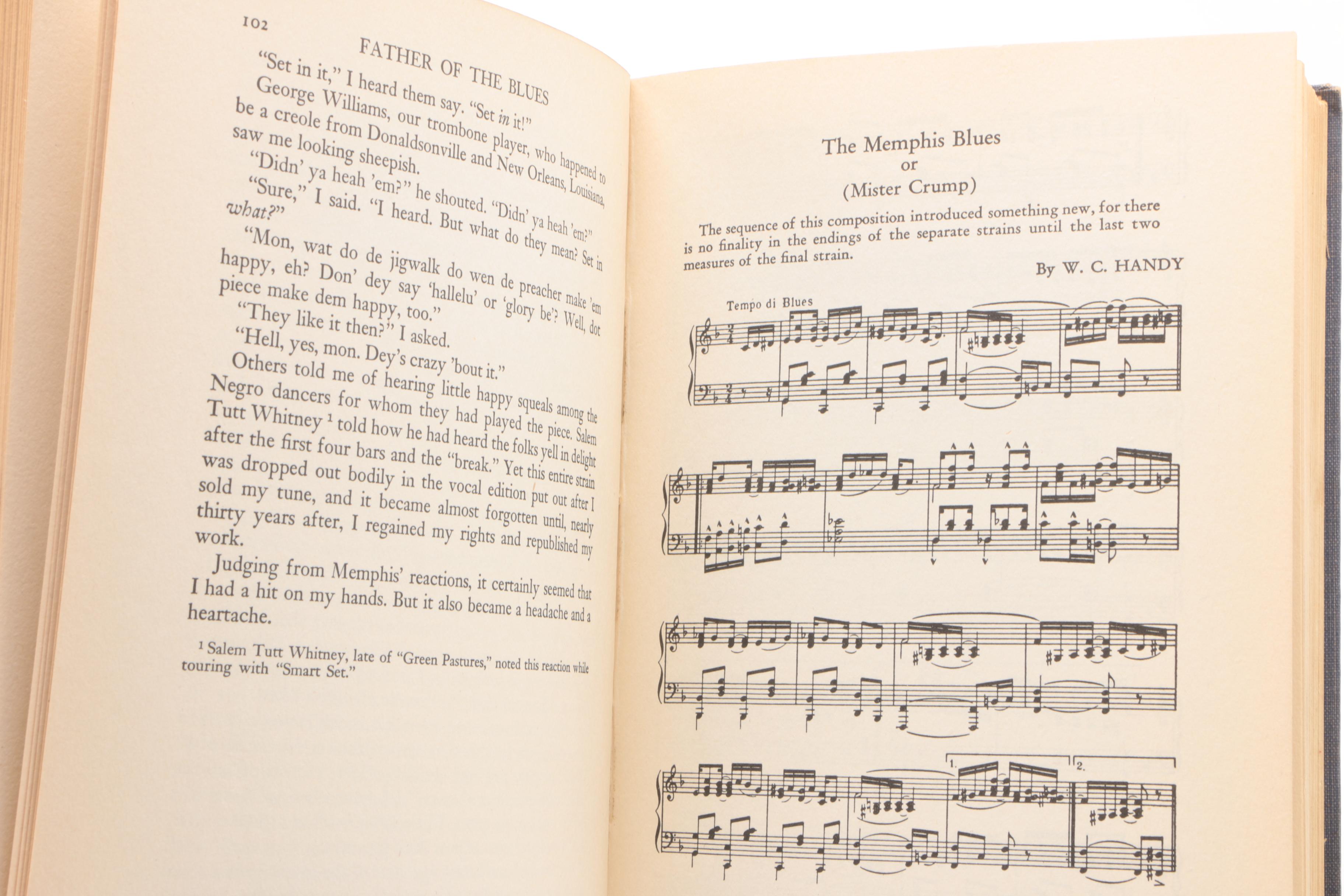 Ex-Libris Jack Bradley 1944 Signed "Father of the Blues" by W.C. Handy