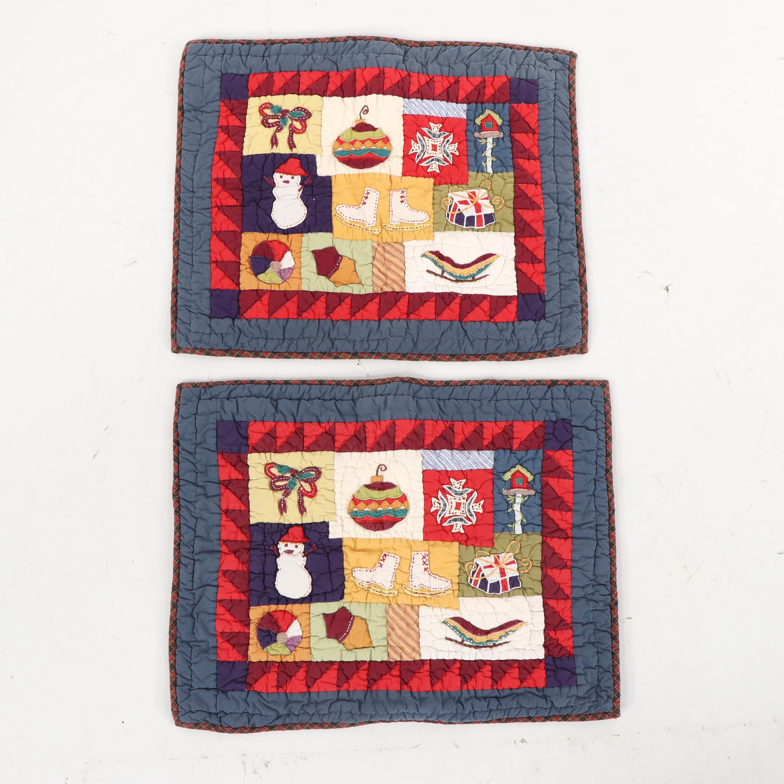 Pottery Barn Holiday Patchwork Quilts