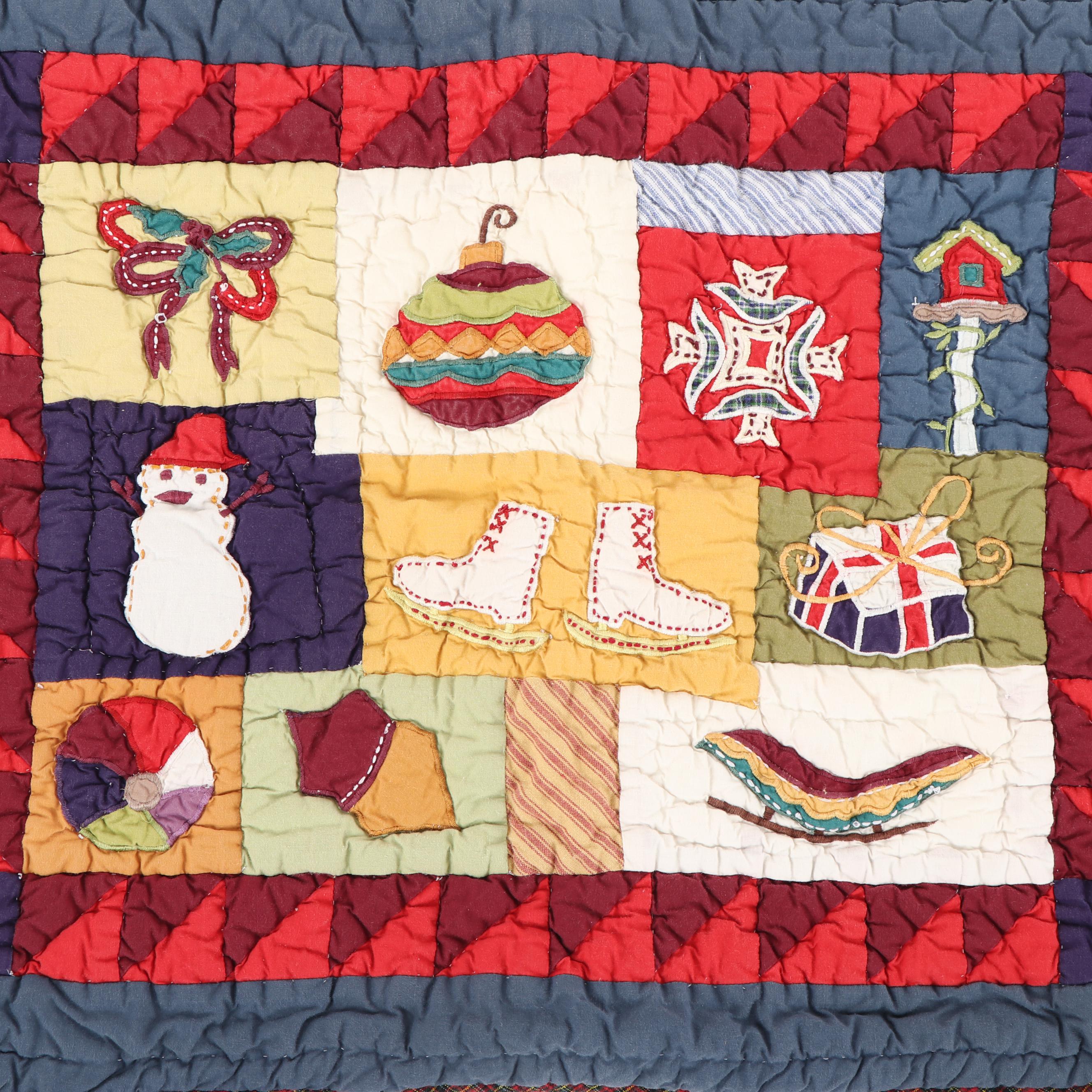 Pottery Barn Holiday Patchwork Quilts