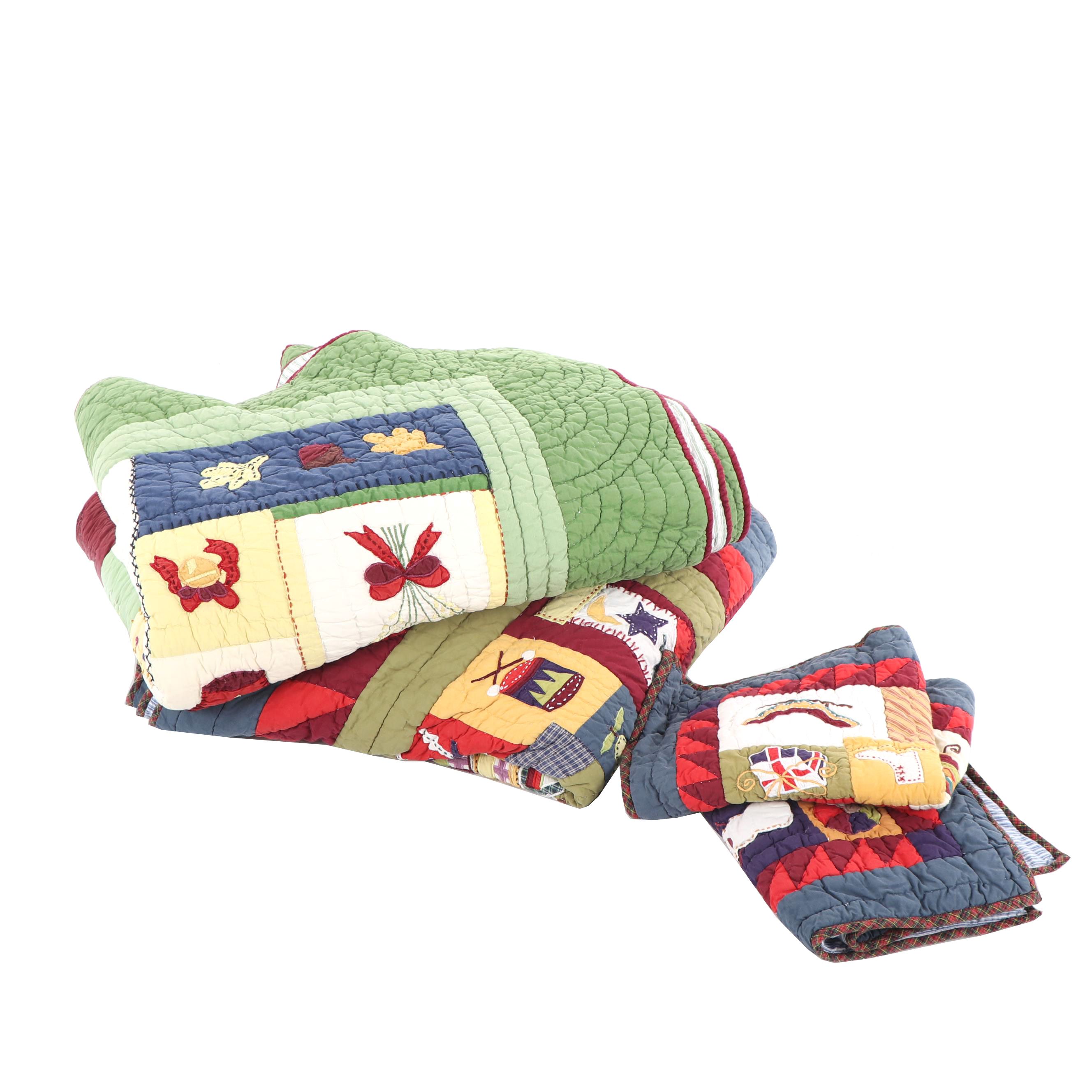 Pottery Barn Holiday Patchwork Quilts